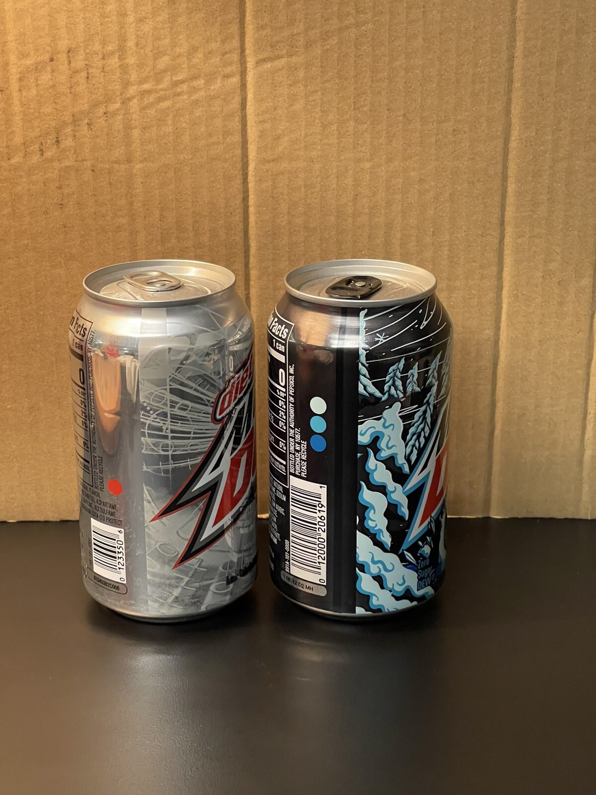 Mountain Dew Frostbite Zero Sugar & Diet Code Red FULL 12oz Cans