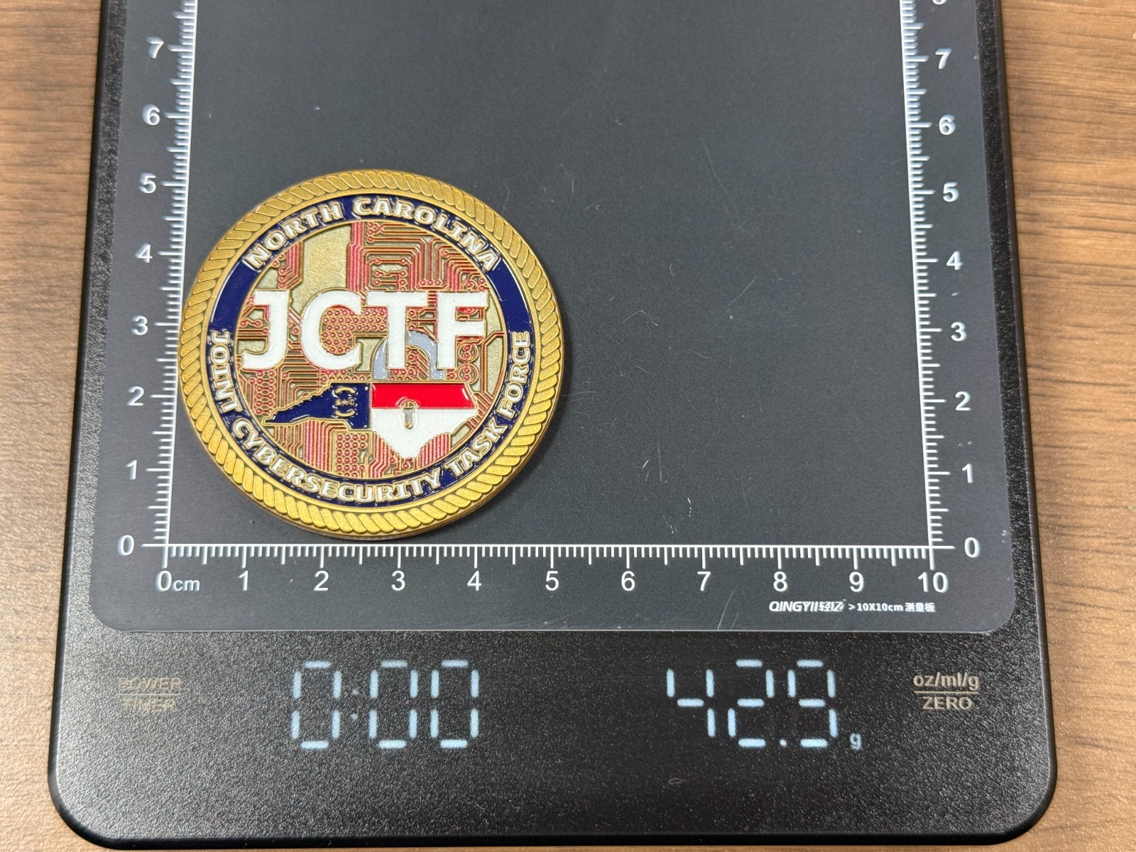 NC JCTF Joint Cybersecurity Task Force State Seal Challenge Coin 1#37