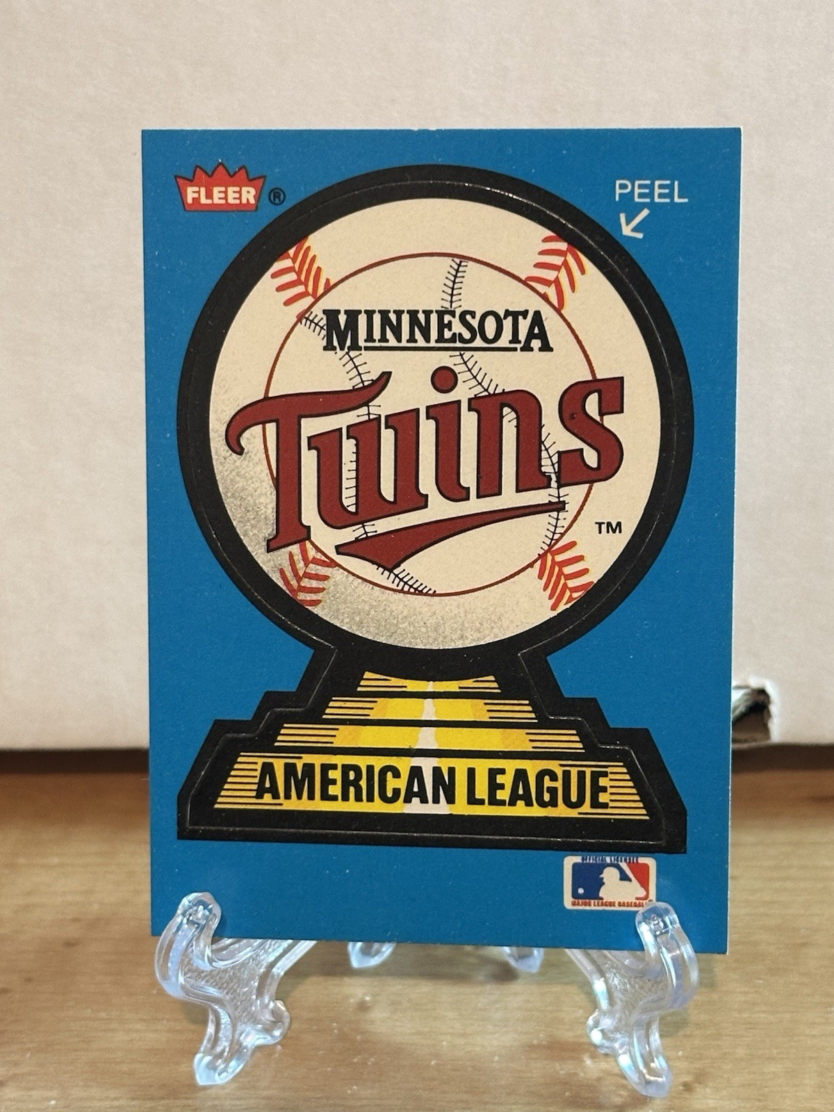 1987 Fleer Minnesota Twins  Logo Sticker