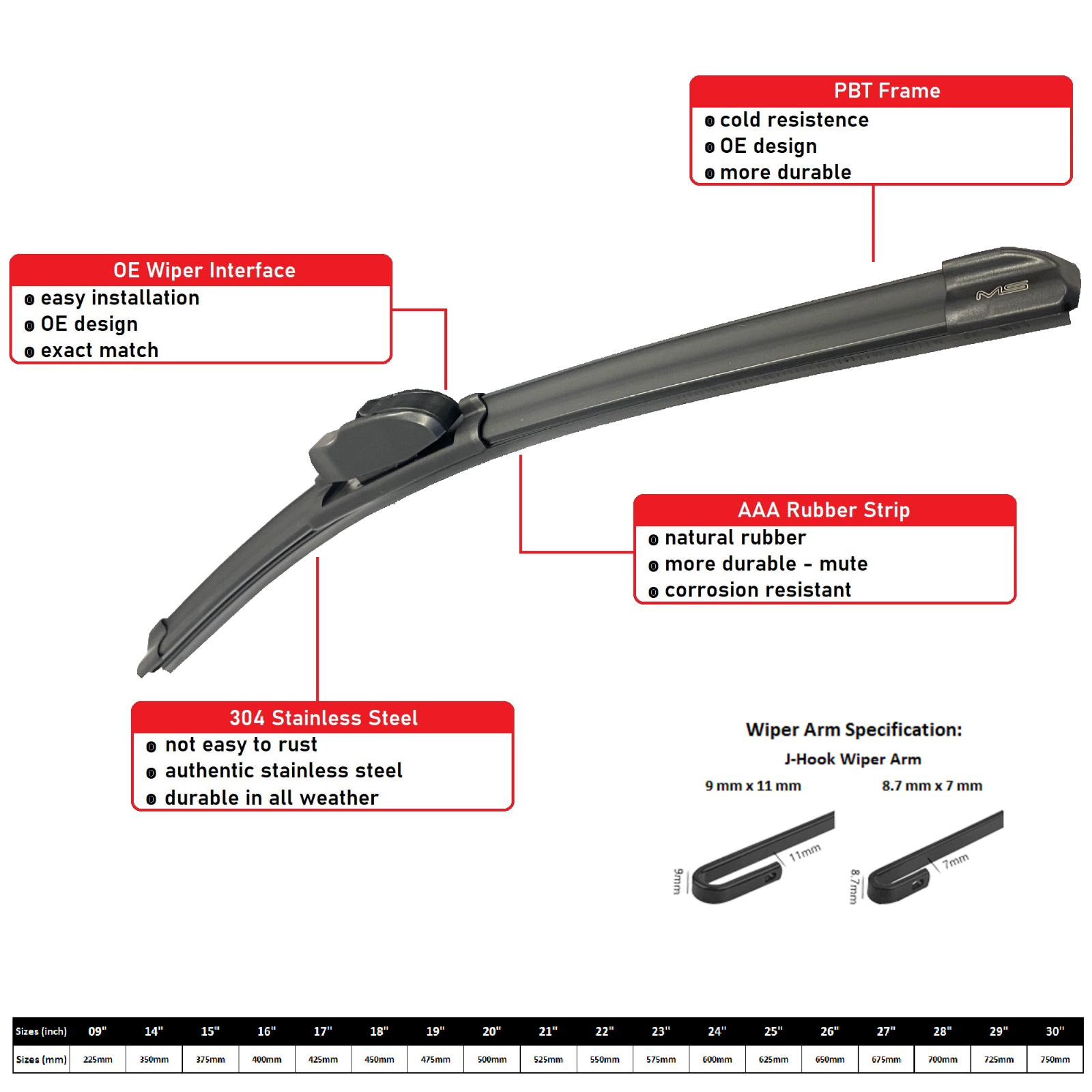 Front and Rear Windshield Wiper Blade For Honda CR-V 2017-2022 26" 17" 12"