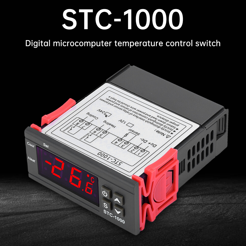 STC-1000 Digital Microcomputer Temperature Controller Thermostat with NTC Sensor