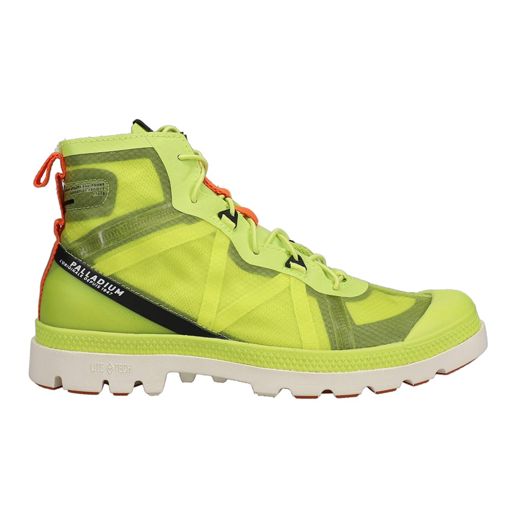 Palladium Travel Lite Plus Adv Round Toe Lace Up  Mens Green Casual Boots 77373-