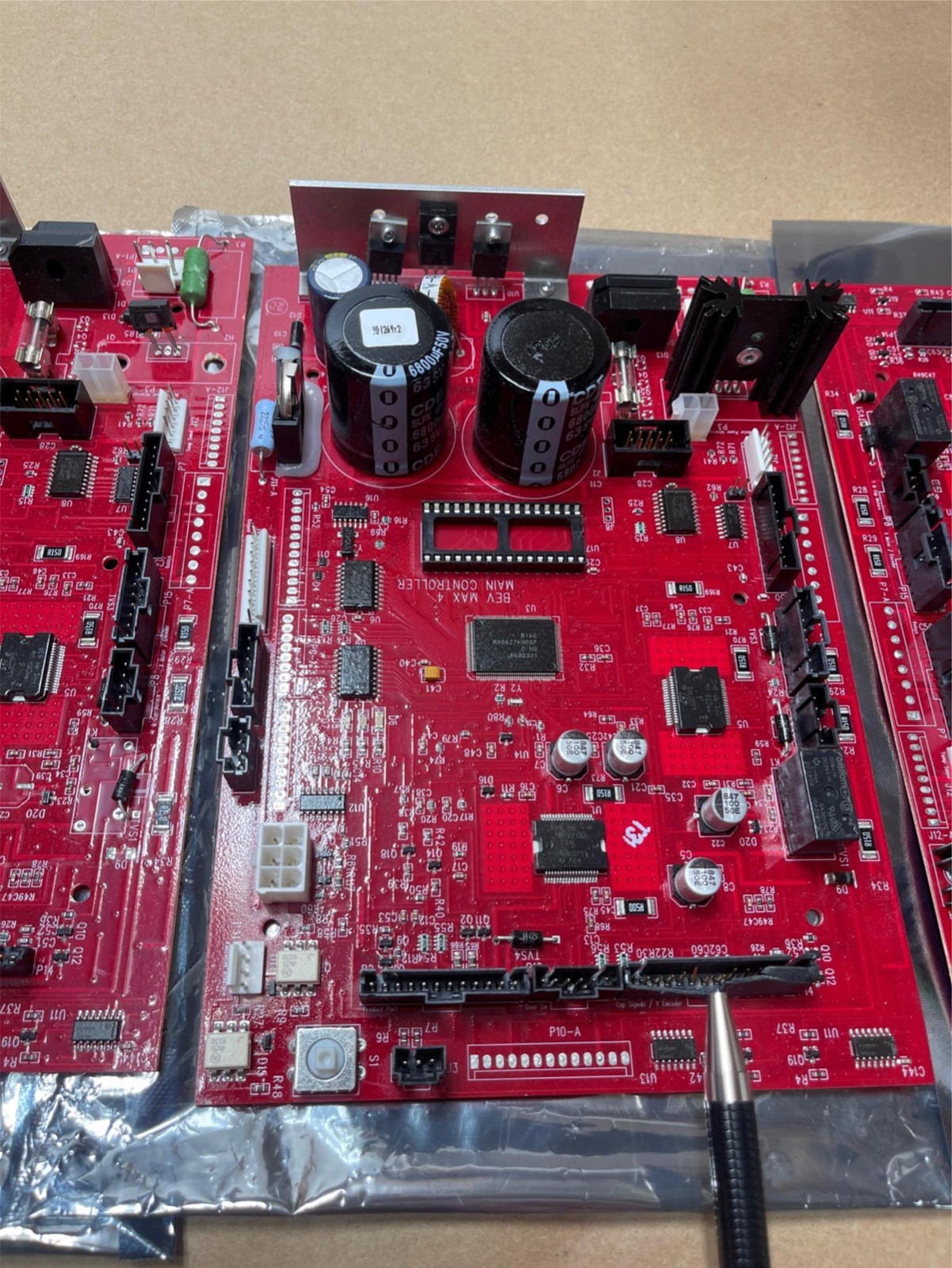 3x Lot Dixie Narco BevMax 4 Soda Machine Main Controller Board DN5800 Coke AS-IS