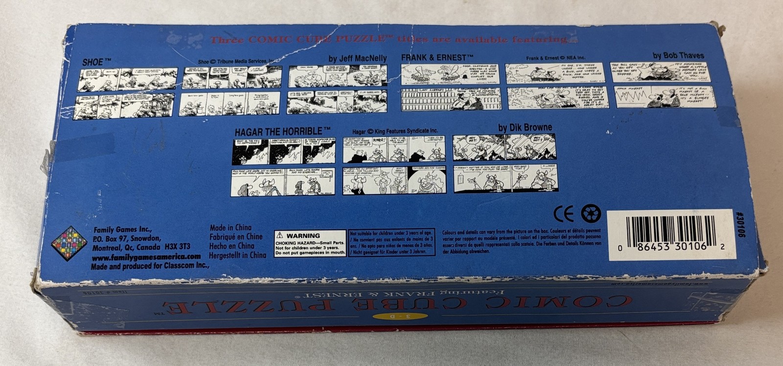 1996 Comic Cube Puzzle ~ FRANK AND ERNEST