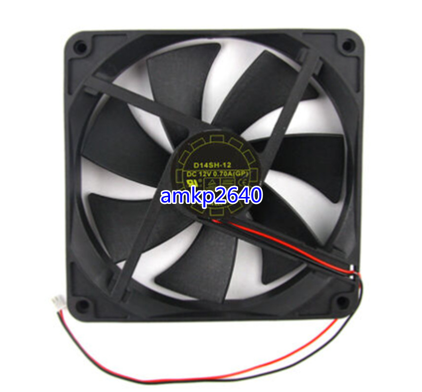 1PC For   Fan  2-Wire Server Cooler Fan D14SH-12 DC 12V 0.70A 140x140x25mm