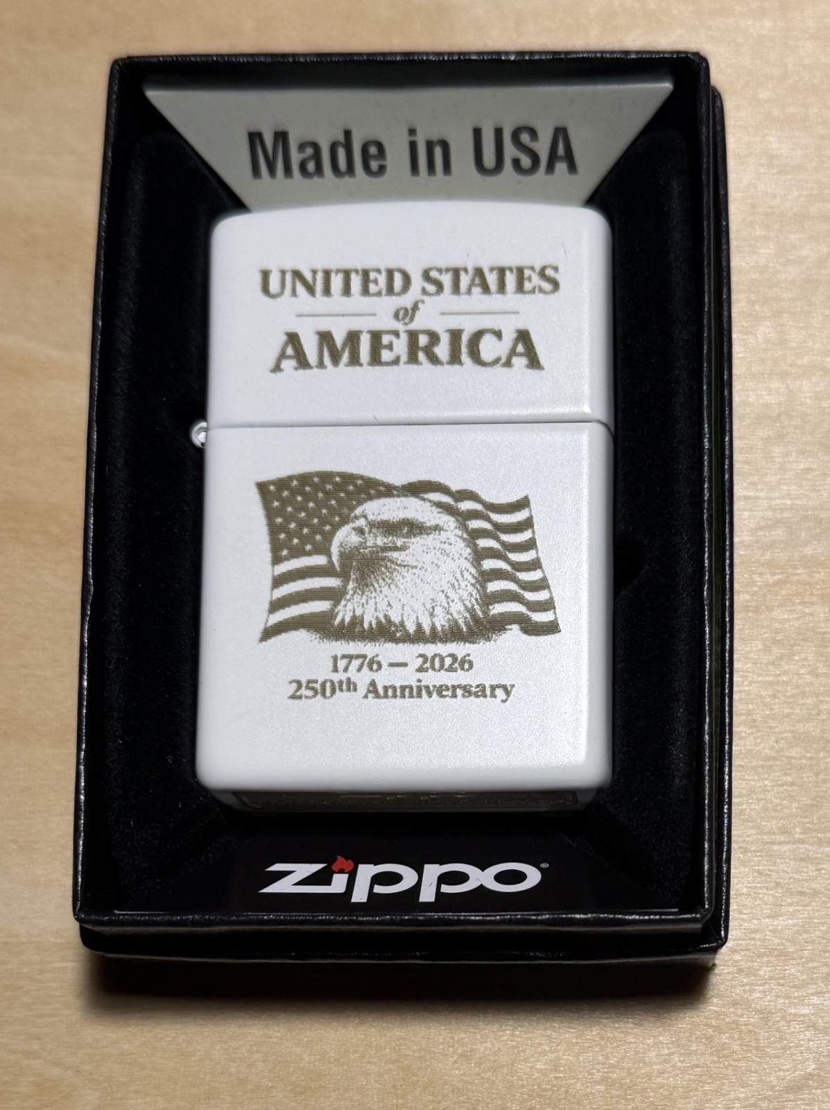 Custom America 250th Anniversary Zippo Lighter