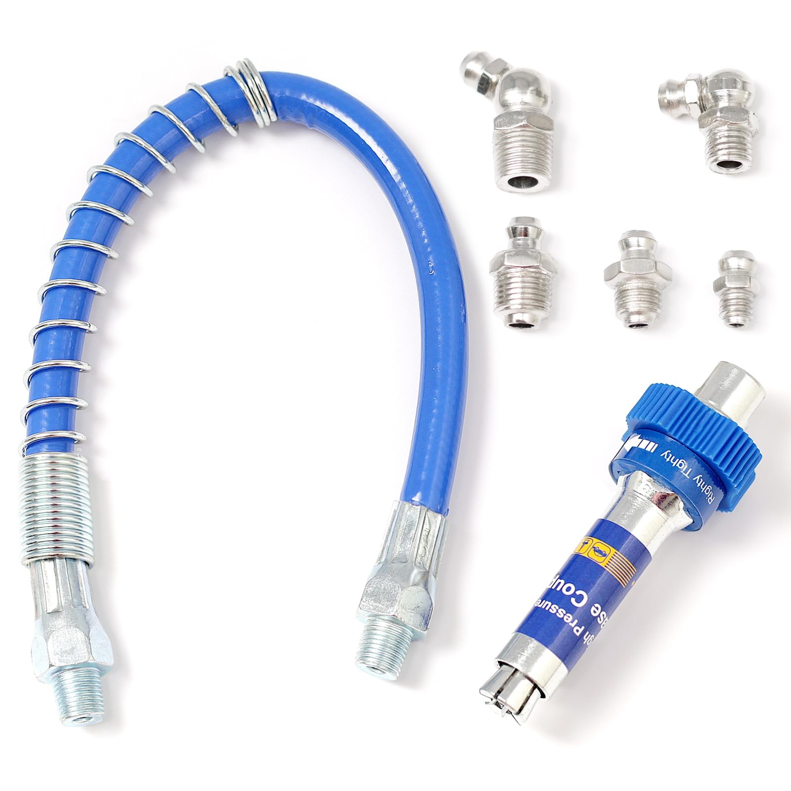 High Pressure Grease Coupler, 10th Generation Quick Connect Grease Coupler Fi...