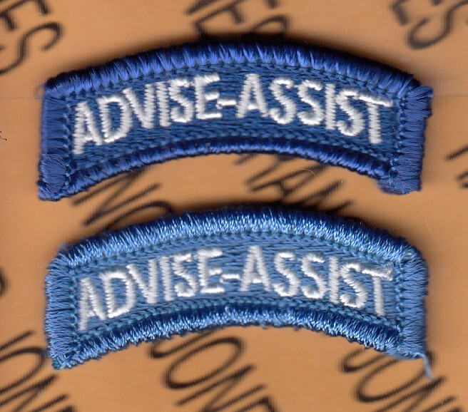 US Army Military Advisory Training Assist ADVISE-ASSIST ~1.75" pencil tab set
