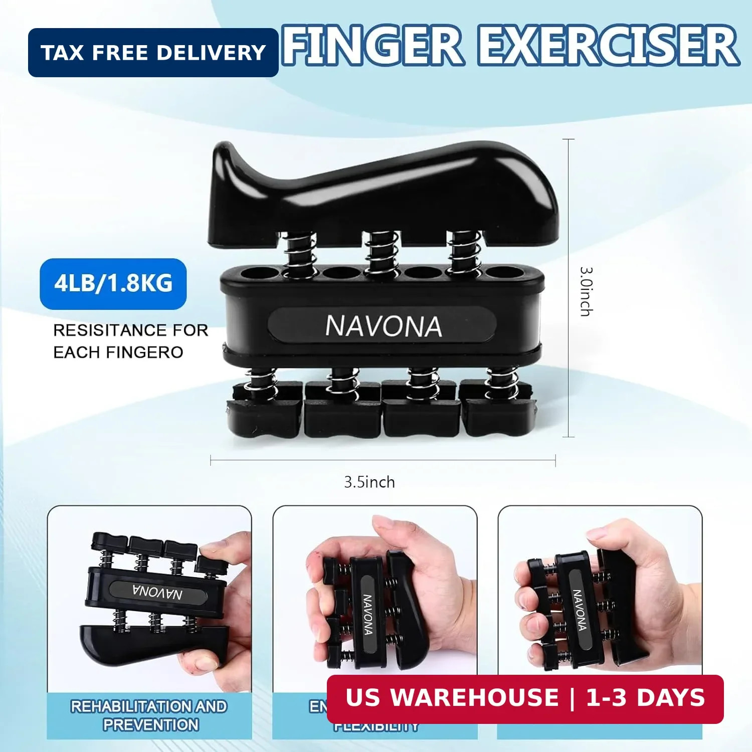 5 PCS Grip Strength Trainer Kit, Hand Gripper Strengthener, Forearm Strengthener