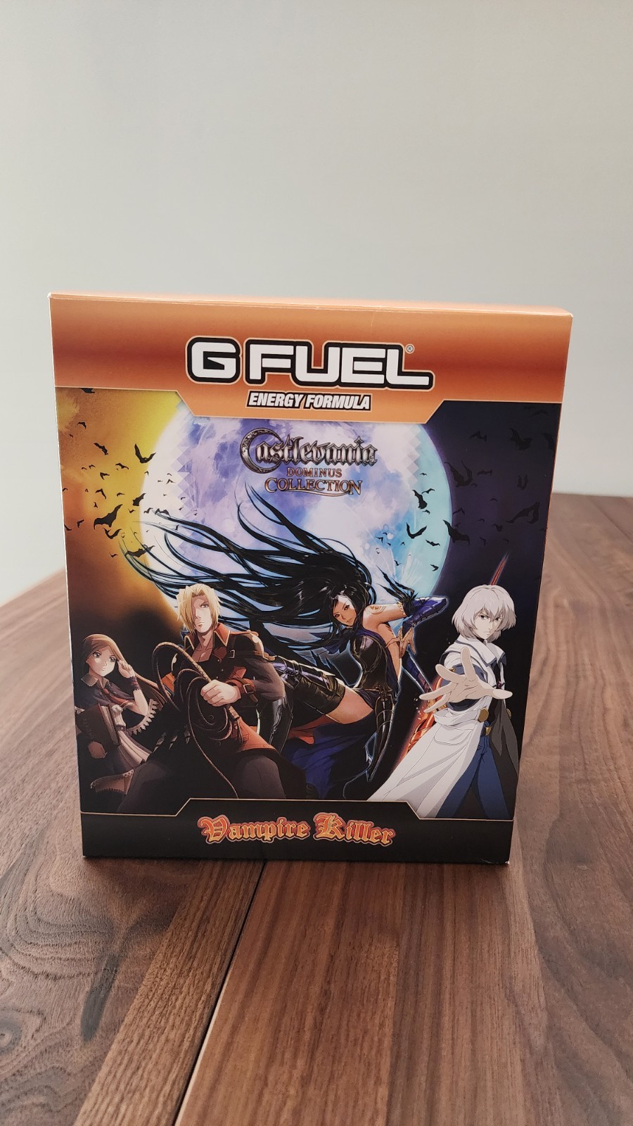 G Fuel Castlevania Dominus Vampire Killer Collector's Box Rare US Seller.
