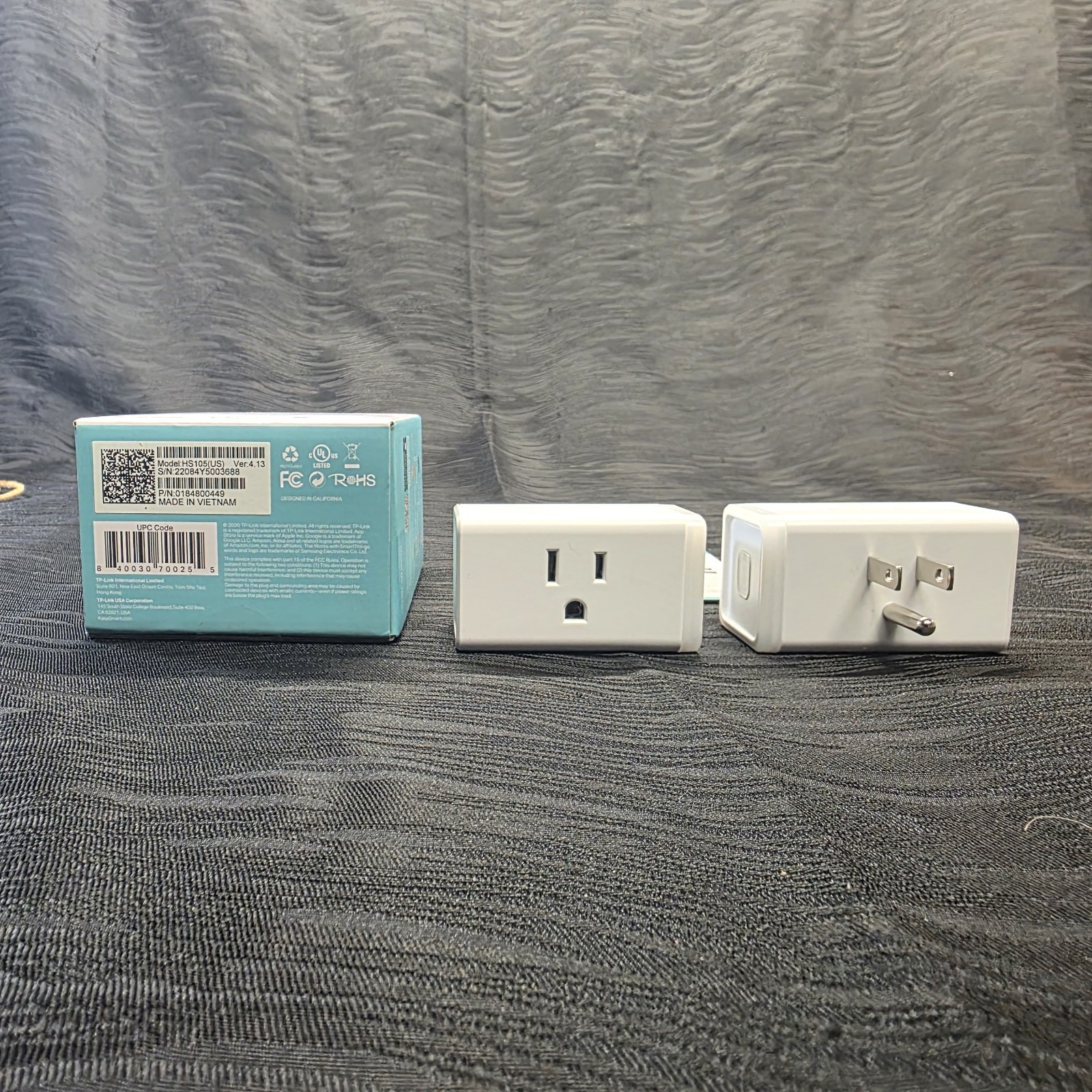 TP-Link Kasa Smart Wi-Fi Plug Mini HS105 2pk White, Alexa, Google Assistant