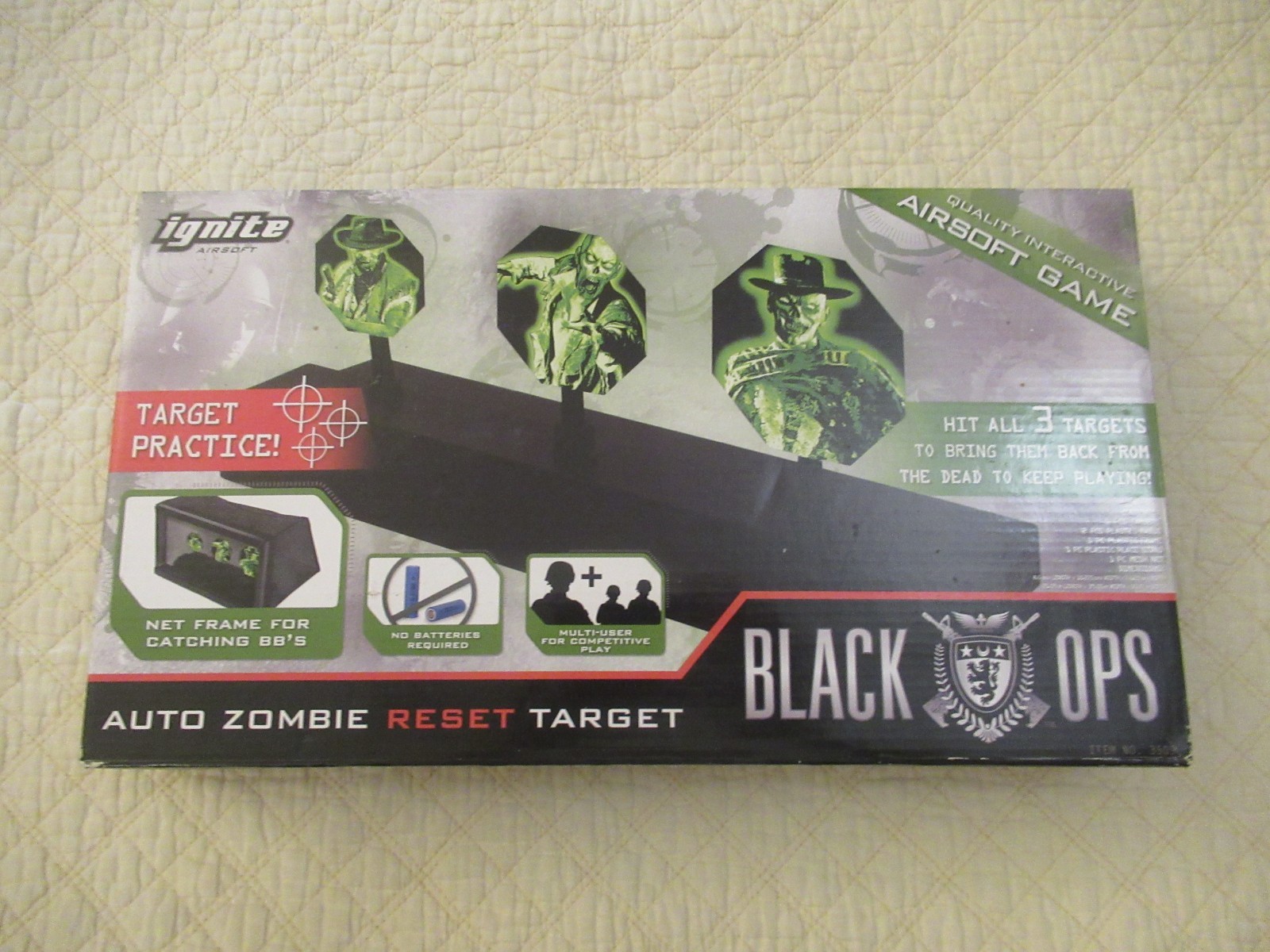 Ignite Airsoft Black Ops Auto Zombie Reset Target Airsoft Game