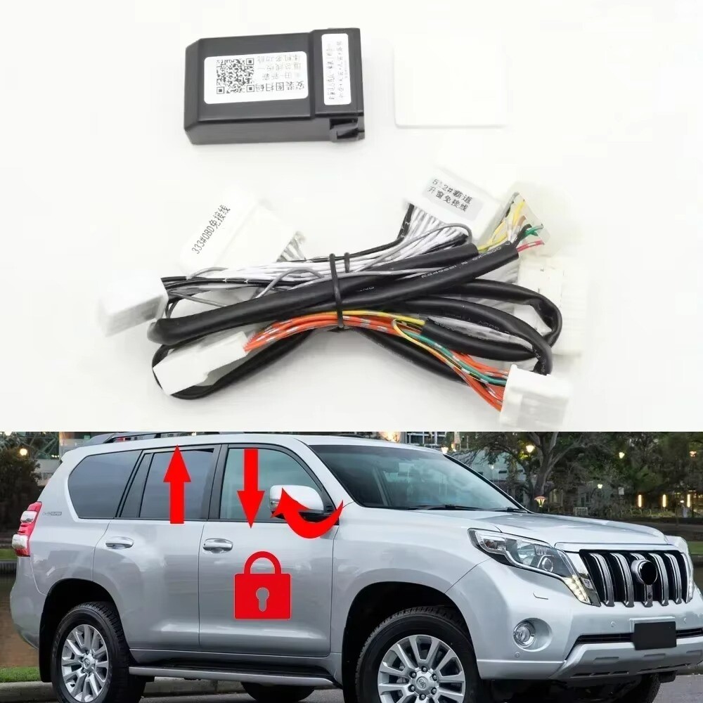 LHD Auto Door Speed Lock Window Closed Open Mirror Fold Module For Toyota Prado