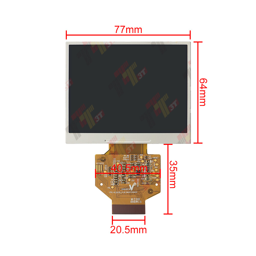 Display VLI1247B W5665B01 for Motorcycle Instrument Cluster