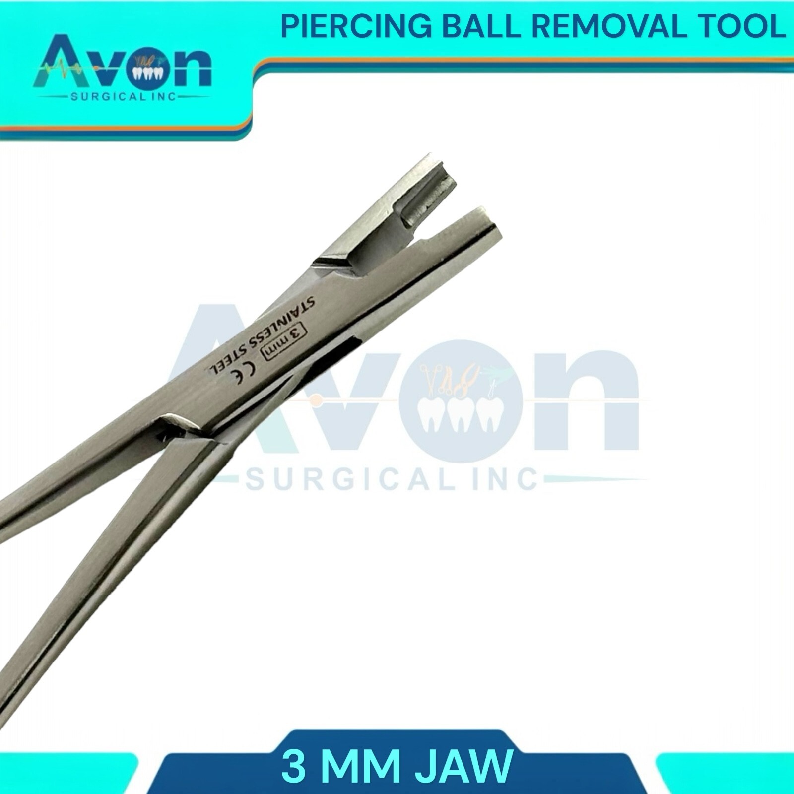 3mm Micro Dermal Anchor Tube Insertion Hemostat Forceps Body Piercing Tool
