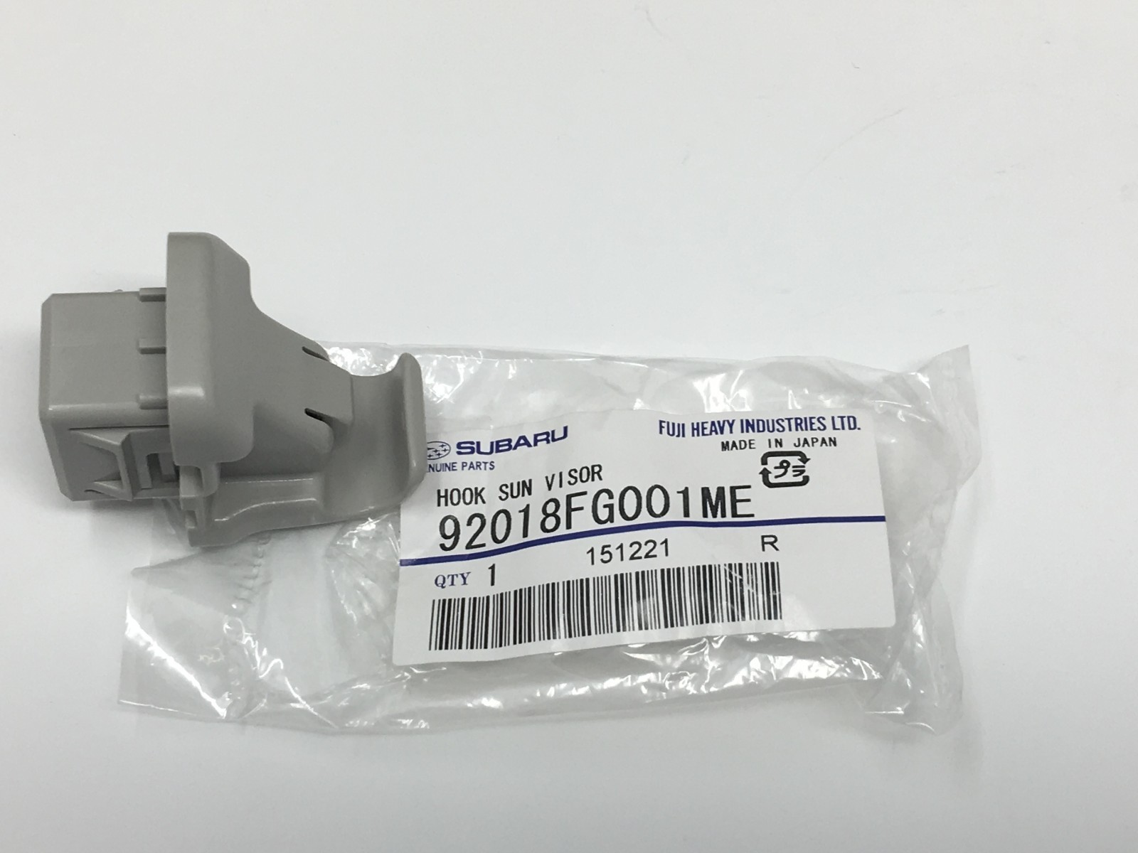2008-2018 Subaru Sun Visor Hook Clip WRX Crosstrek Impreza Outback 92018FG001ME