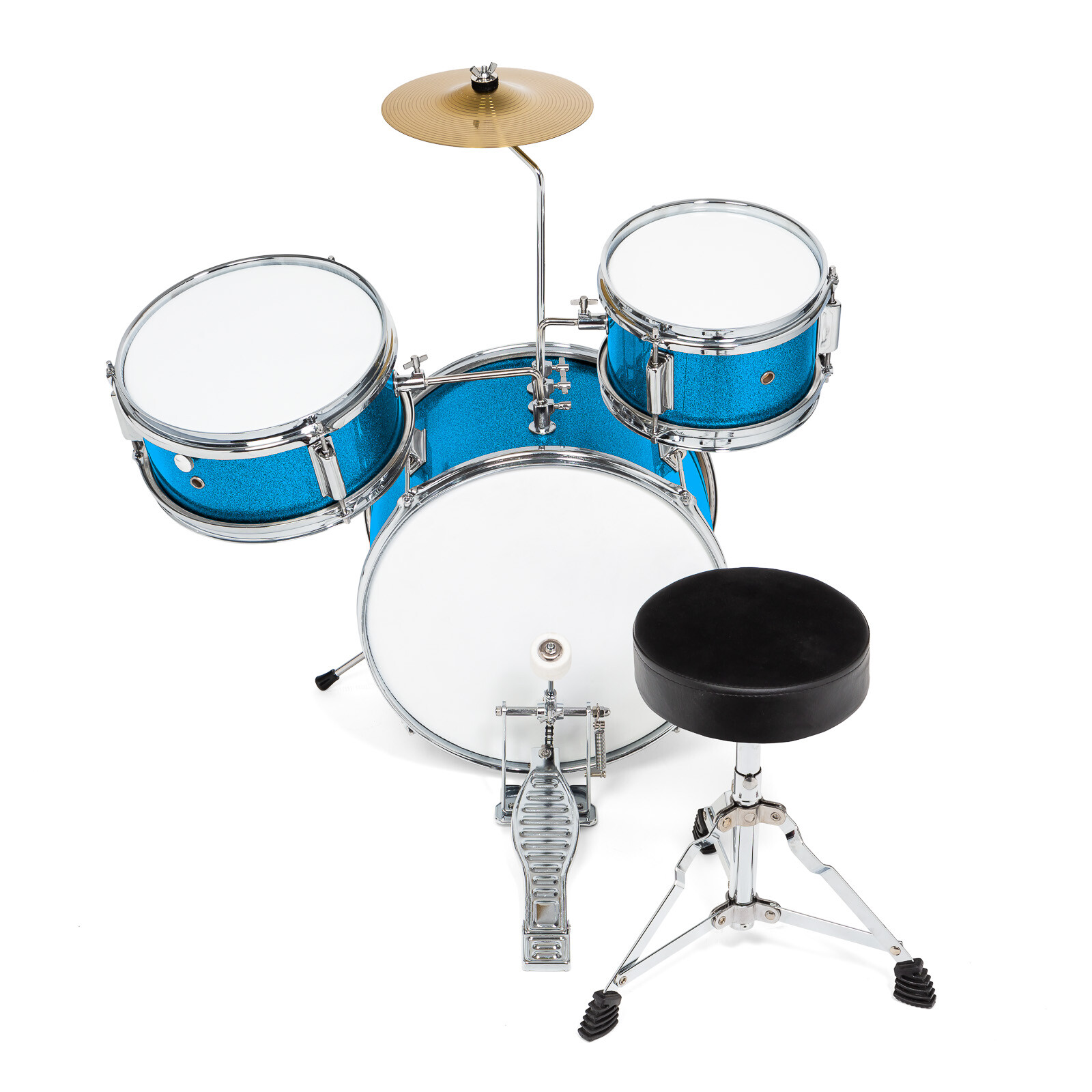 3-Piece Junior Drum Set - Complete Mini Beginner Kit