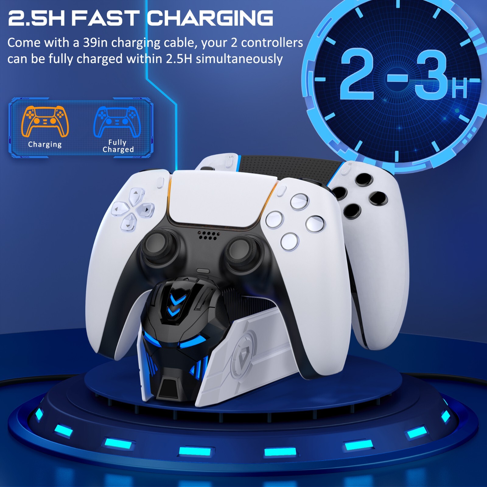 PS5 Controller Charger Station Dock For Playstation 5 Dualsense PS5 Controllers