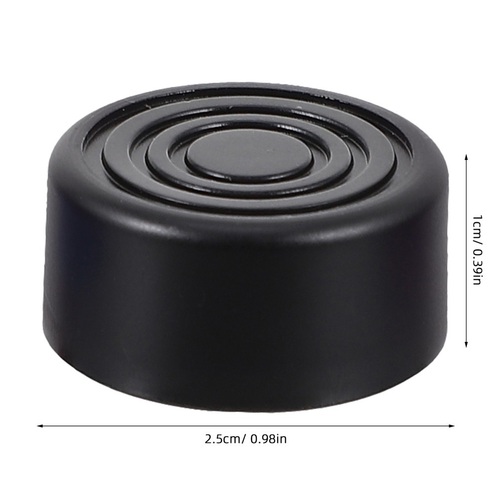 12Pcs Guitar Effect Pedal Footswitch Protective Caps Black Plastic Covers