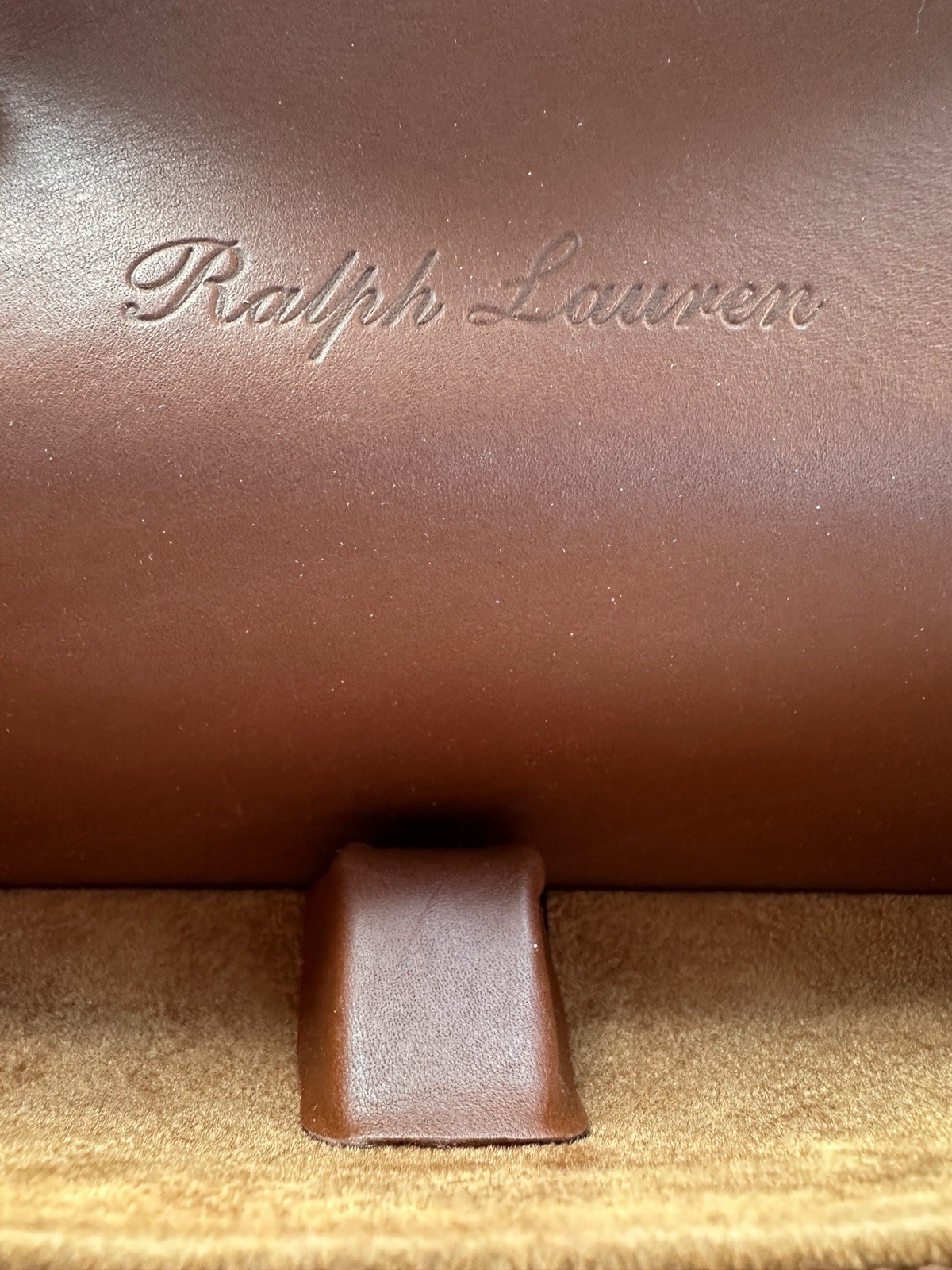 Ralph Lauren Purple Label Sunglasses Hard/soft Case Cognac Authentic