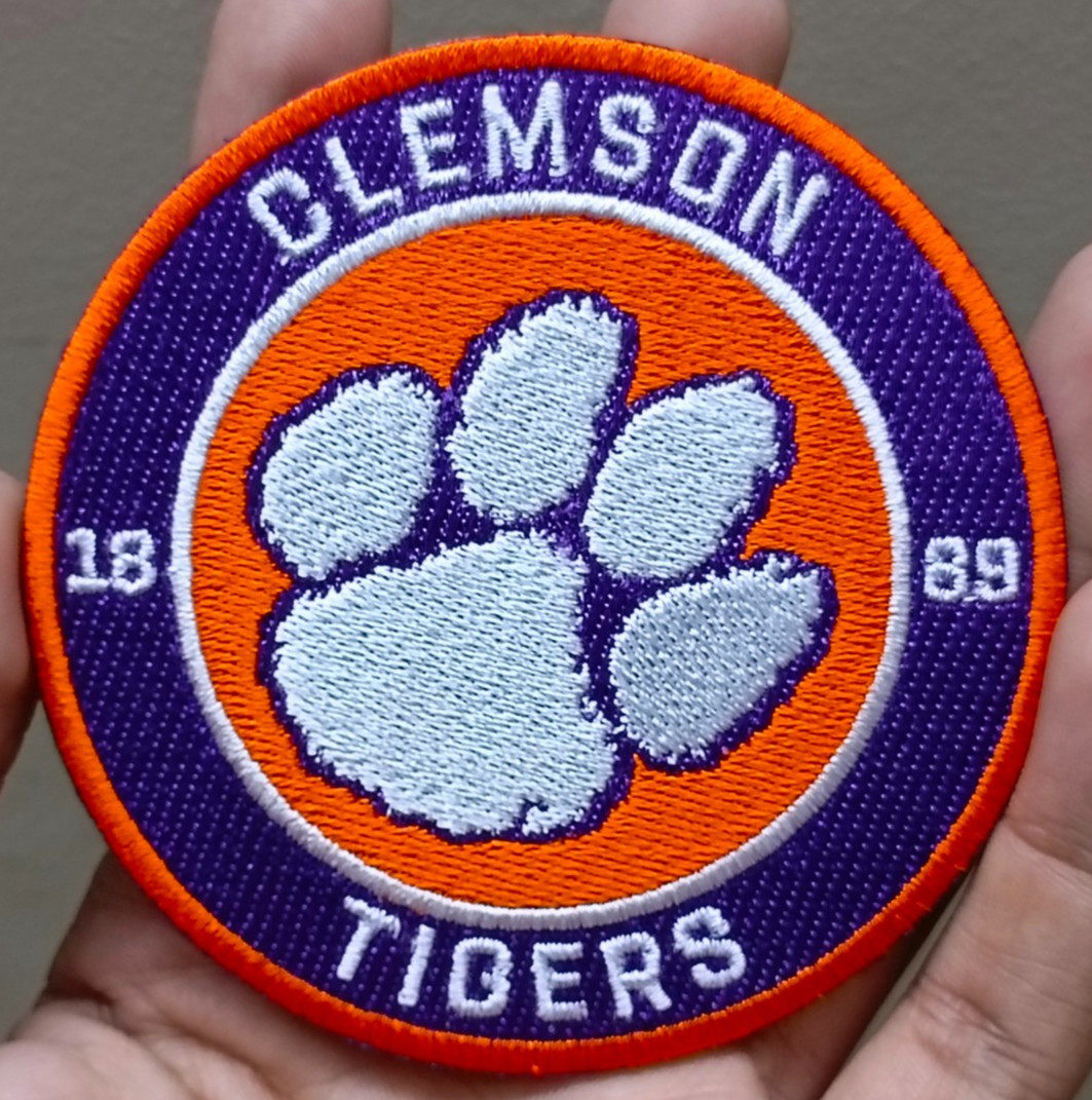 Clemson Tigers NCAA Team Logo Iron On Patch - Sew Patch - Embroidered Patch
