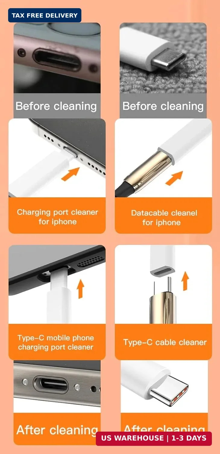 32-in-1 Multi-Functional Cleaning Kit for Electronics Including Headphones,Mobil