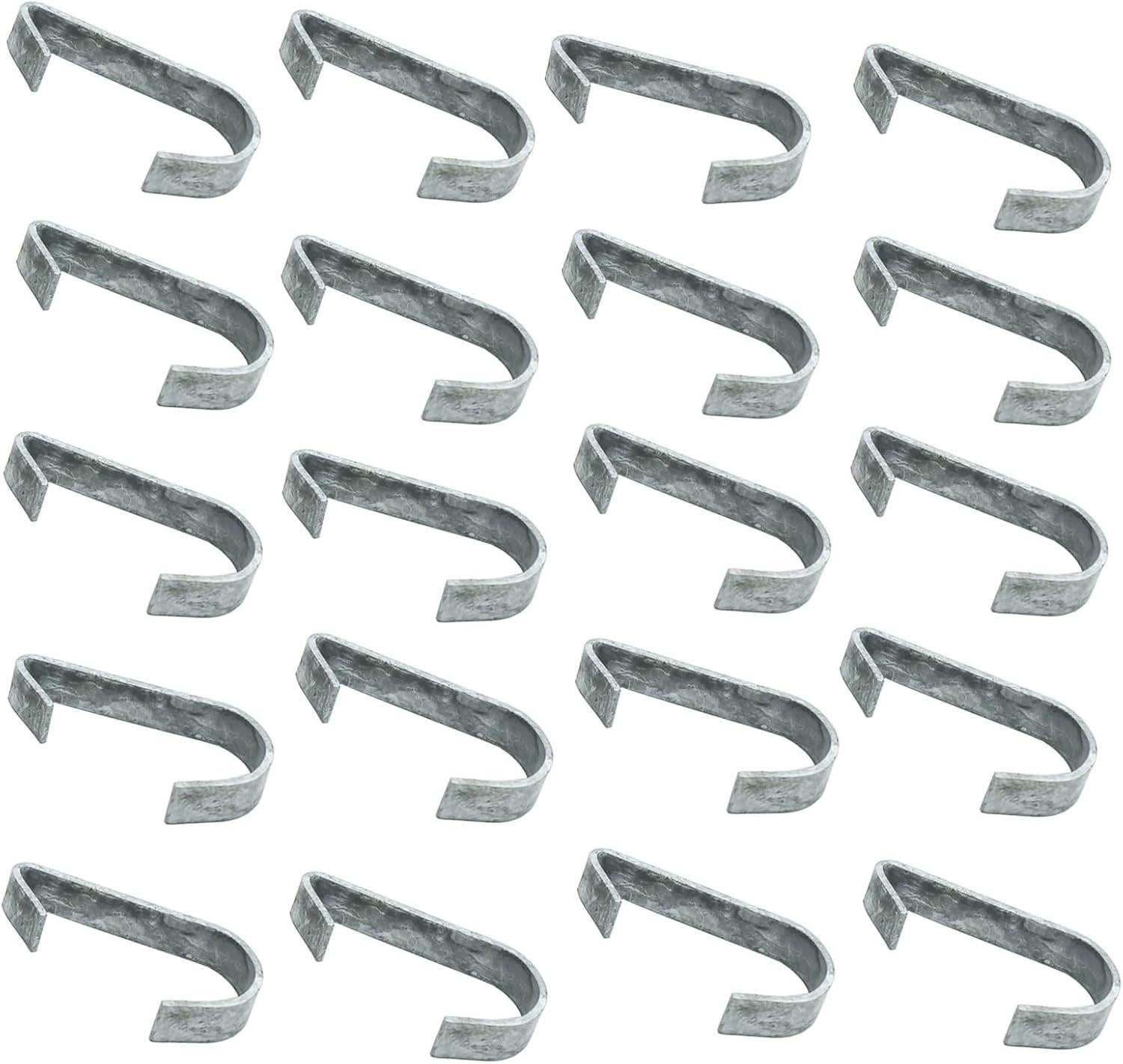 1-3/8”Chain Link Fence Gate Clips, Kennel Panel Clip Bands, Chain Link Fence Lat