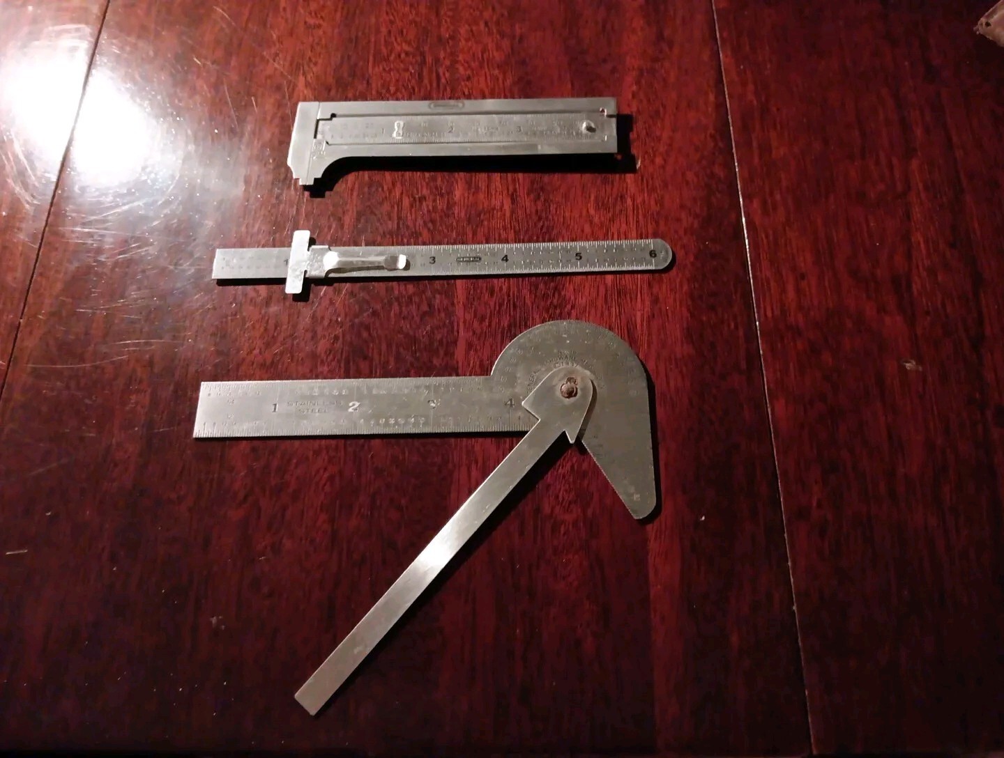 GENERAL TOOL POCKET RULE , CALIPER, AND PROTRACTOR  (MADE IN USA)