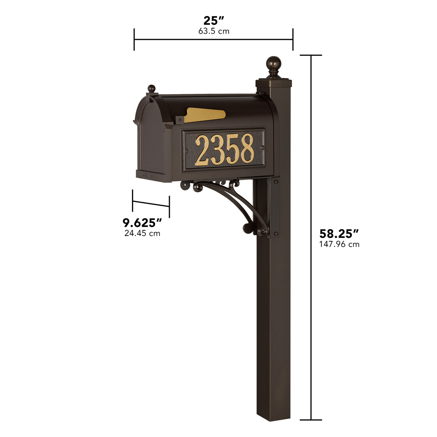 Deluxe Capital Mailbox Package