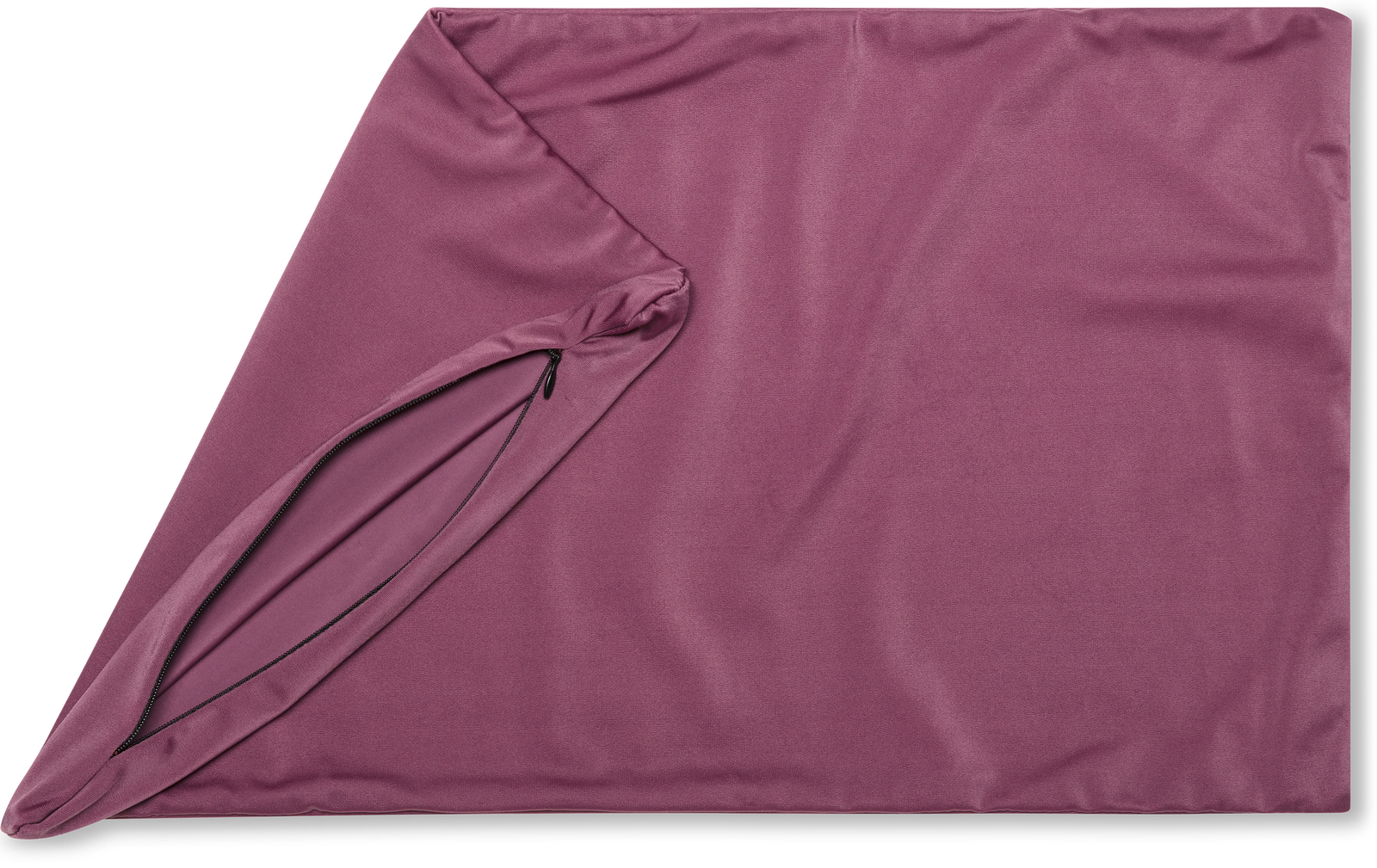 12" x 20" Cover Throw Pillowcases - 85/15 Silky Burgundy - Merlot