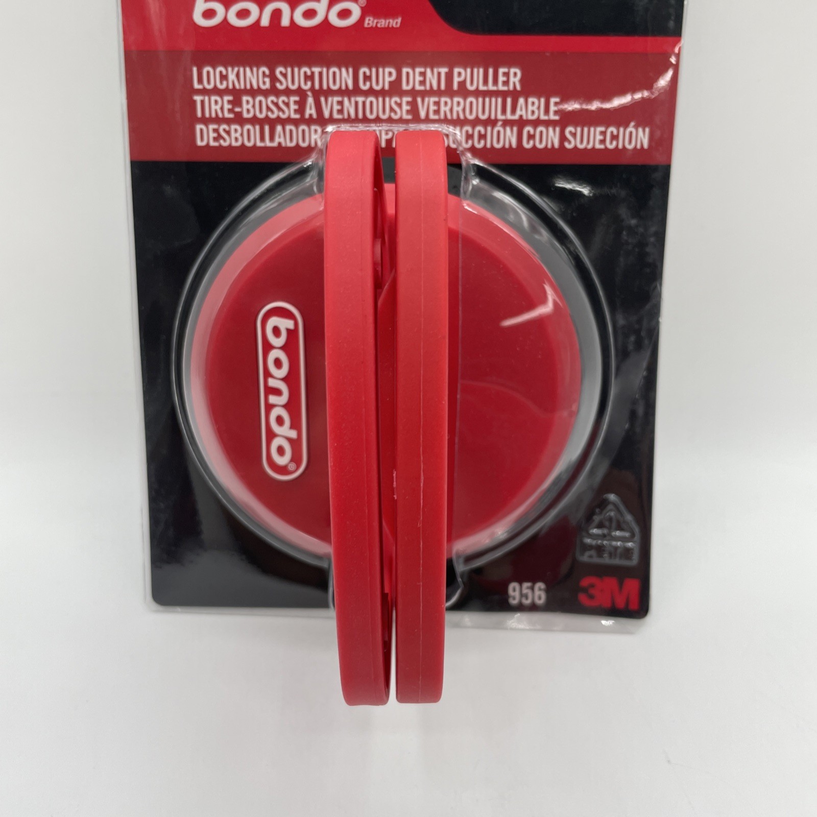 Bondo Dent Puller 956 Double Handle Locking Suction Cup 4 Pack