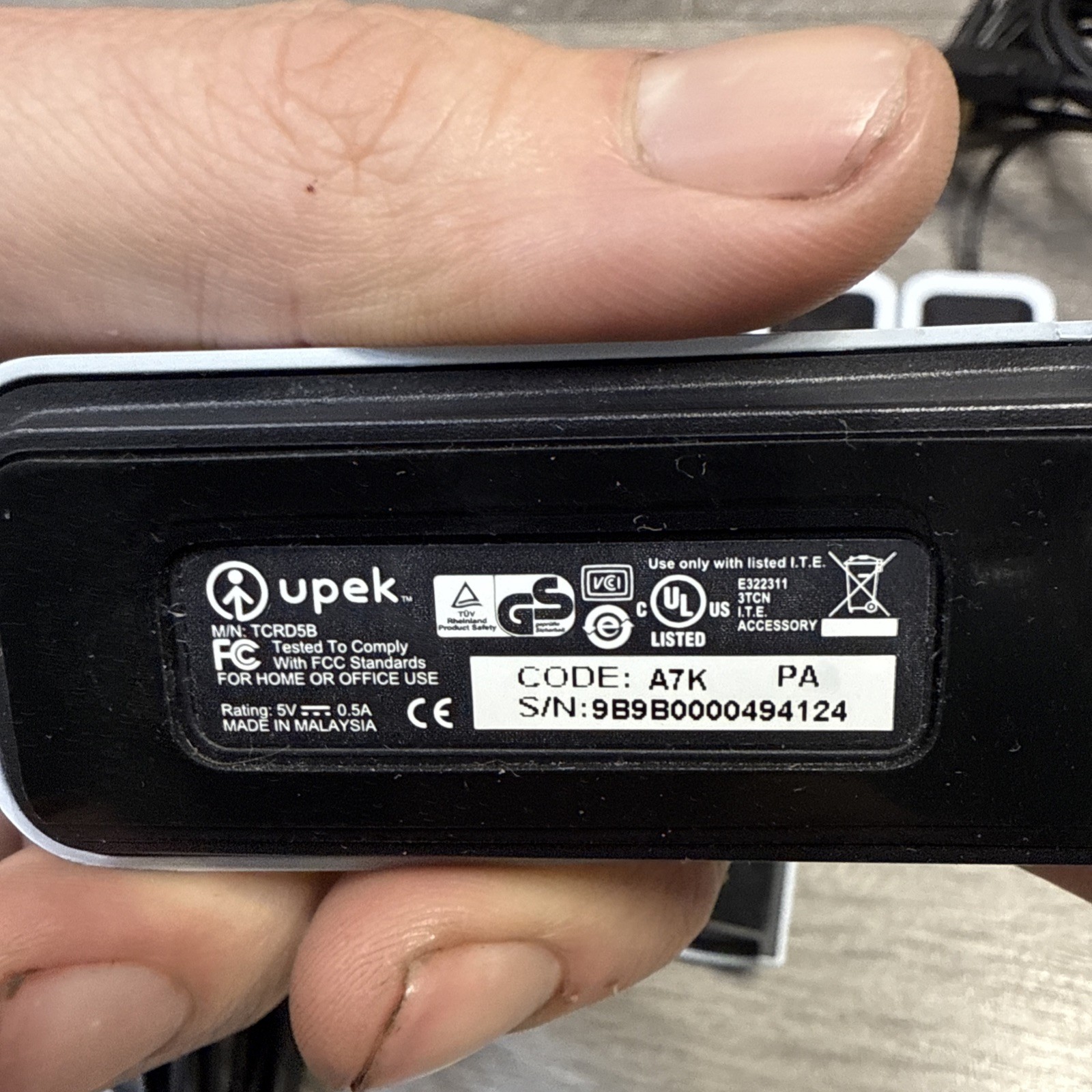 Upek Eikon Solo TCRG5B Fingerprint Scanner Reader (NO SOFTWARE) Bundle Lot