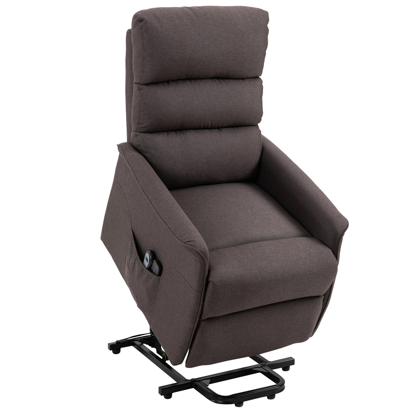 Electric Power Lift Recliner Chair for Elderly with Remote Brown