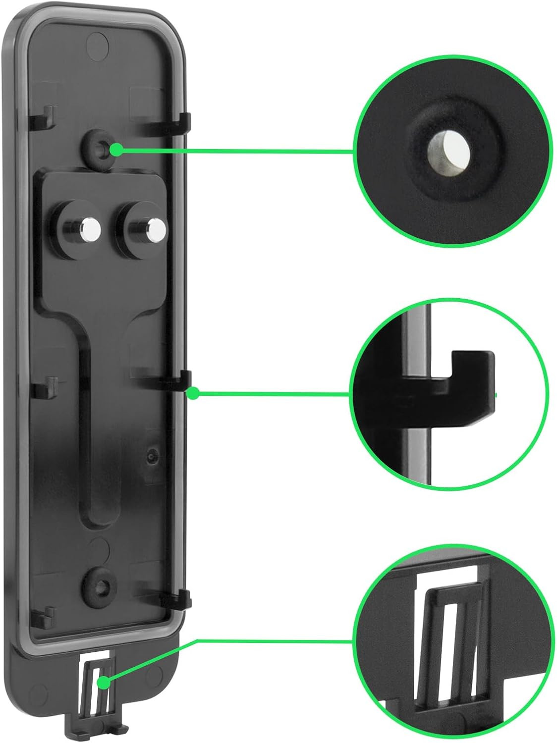 Black Backplate for Blink Video Doorbell Back Plate Replacement Part with Hooks