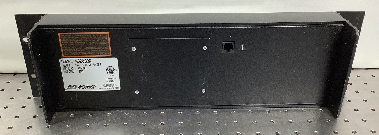 American Dynamics Sensormatic Video Controller AD2088R