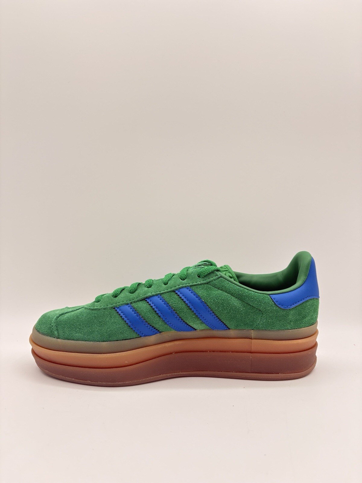 Adidas Women's Gazelle Bold Size 10 Green/Blue Gum |IE1370|