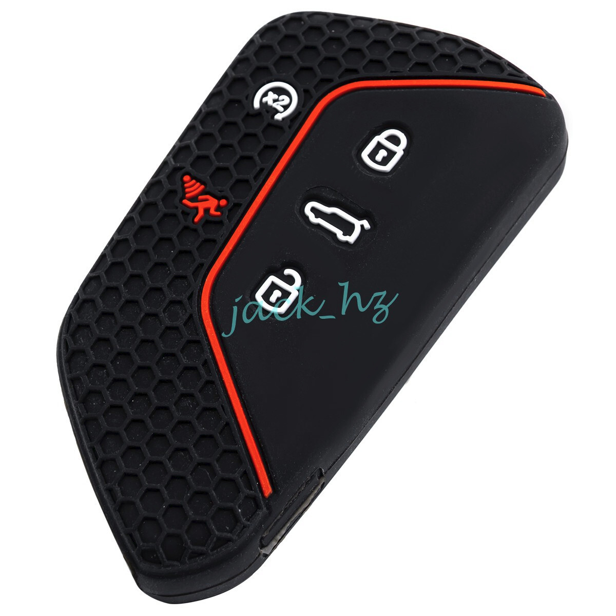 Silicone 5 Buttons Smart Key Case Fob Cover For 2024-2025 VW Atlas Cross Sport