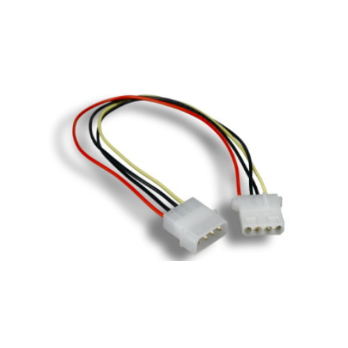 Lot 10pc 12 inch 12" Molex 5.25 Male to Molex 5.25 Female Power Extension Cable