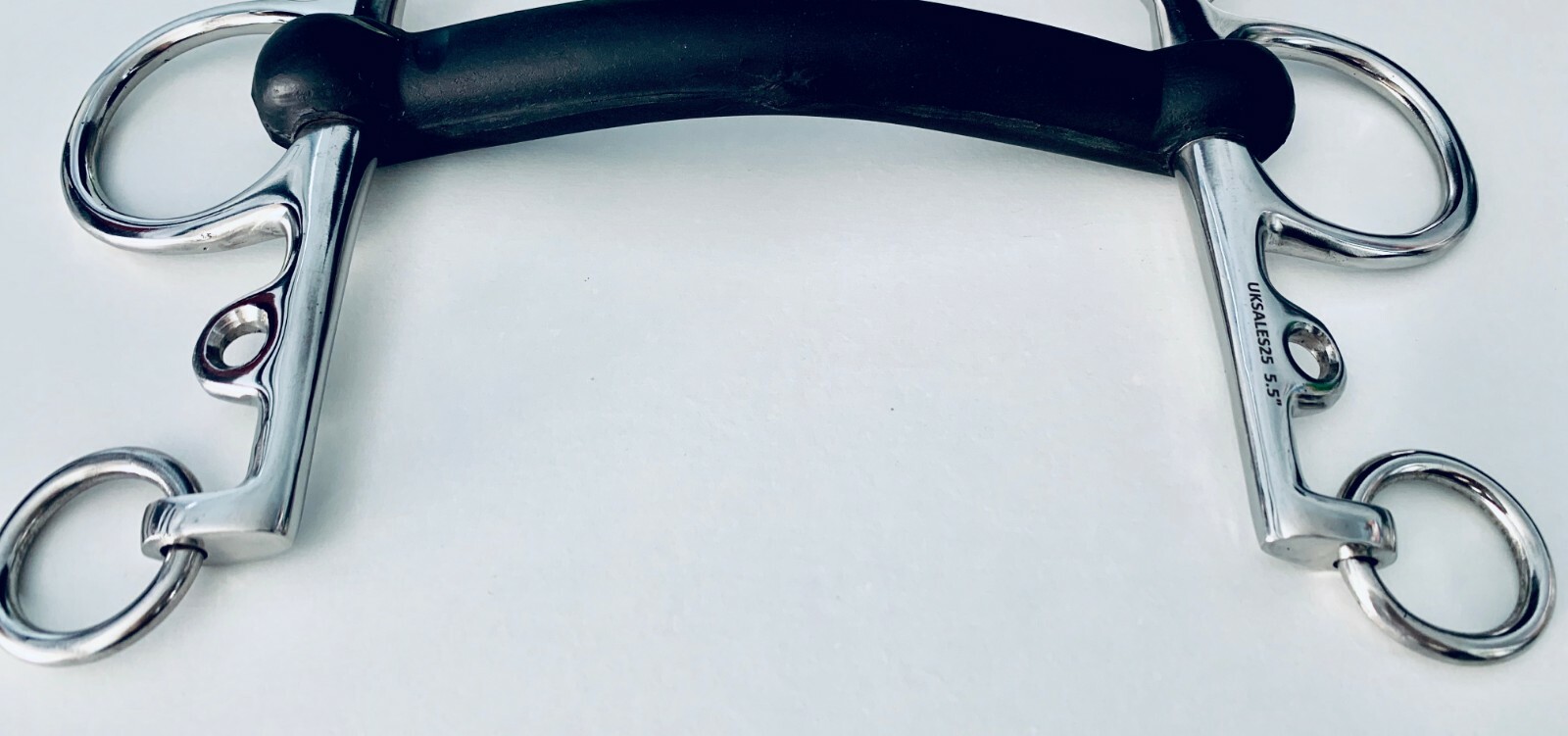 Rubber Mouth Pelham Bit (UKSALES25® Horse Bits) *SAME DAY DISPATCH*