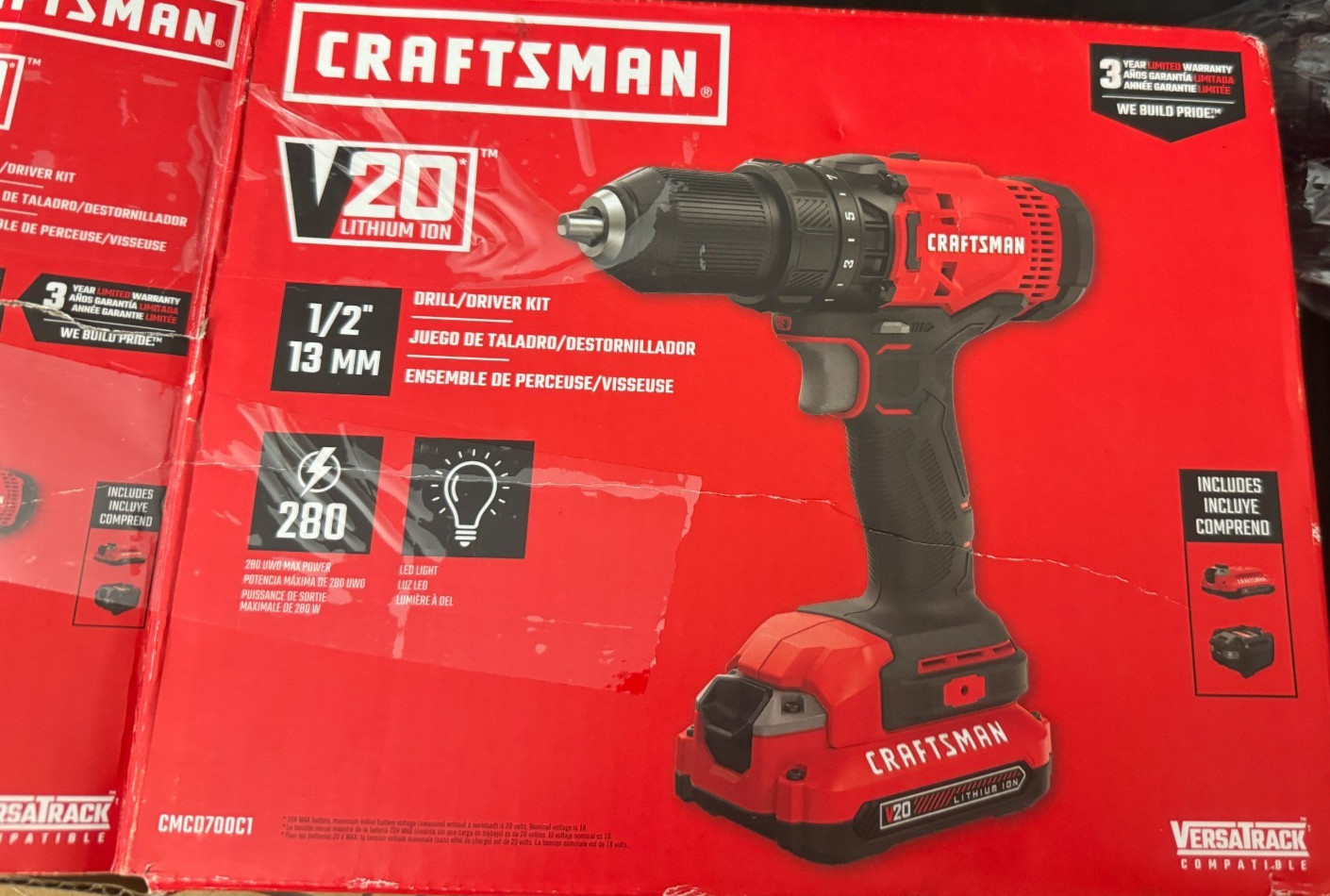 CRAFTSMAN V20 20-volt Max 1/2-in Keyless Cordless Drill