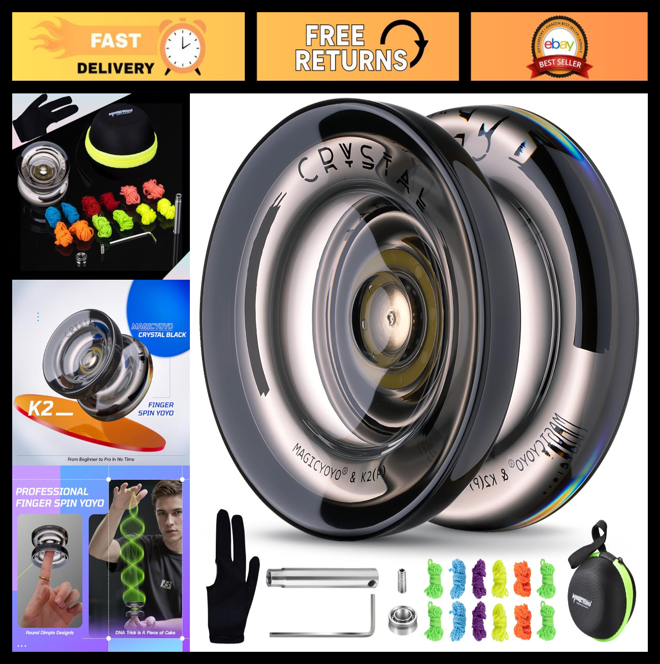 Professional Responsive Yoyo for Kids & Beginners, Extra Unresponsive Bearing, T