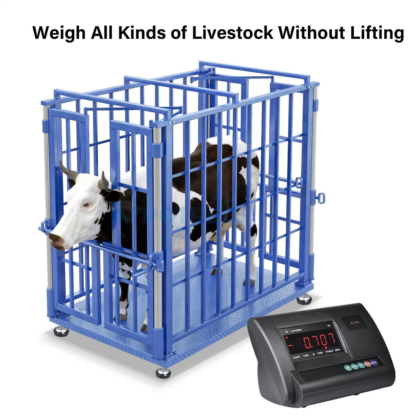 10,000lb Precision Floor Scale Kit/Livestock Scale Kit with Indicator