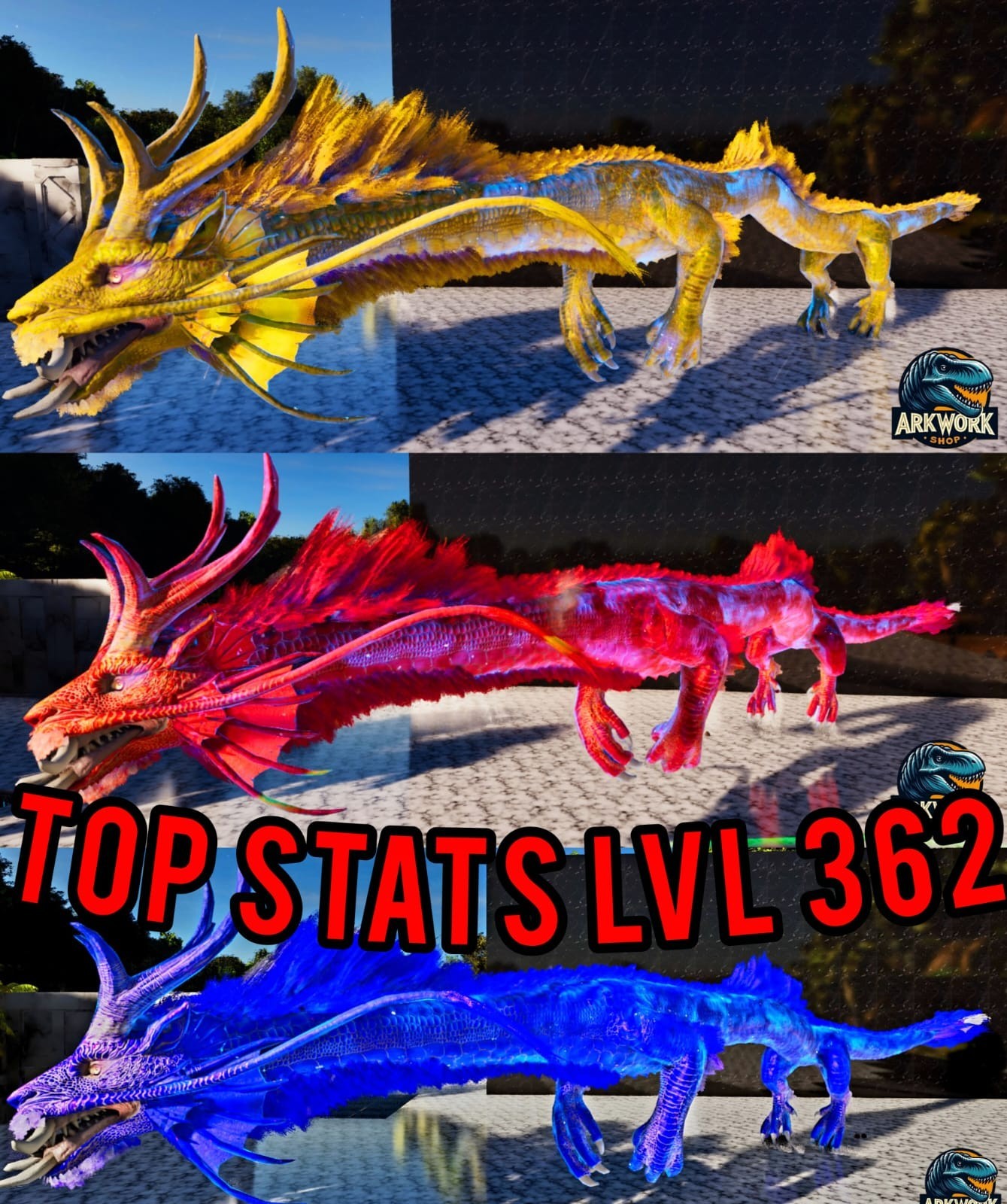🦖ARK Survival Ascended New Aureliax Top Stats PVE PS5/XBOX/PC