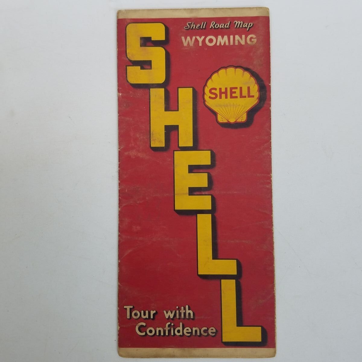 Vtg Shell Wyoming Road Map 1930 1939 Continental US Gousha Yellowstone