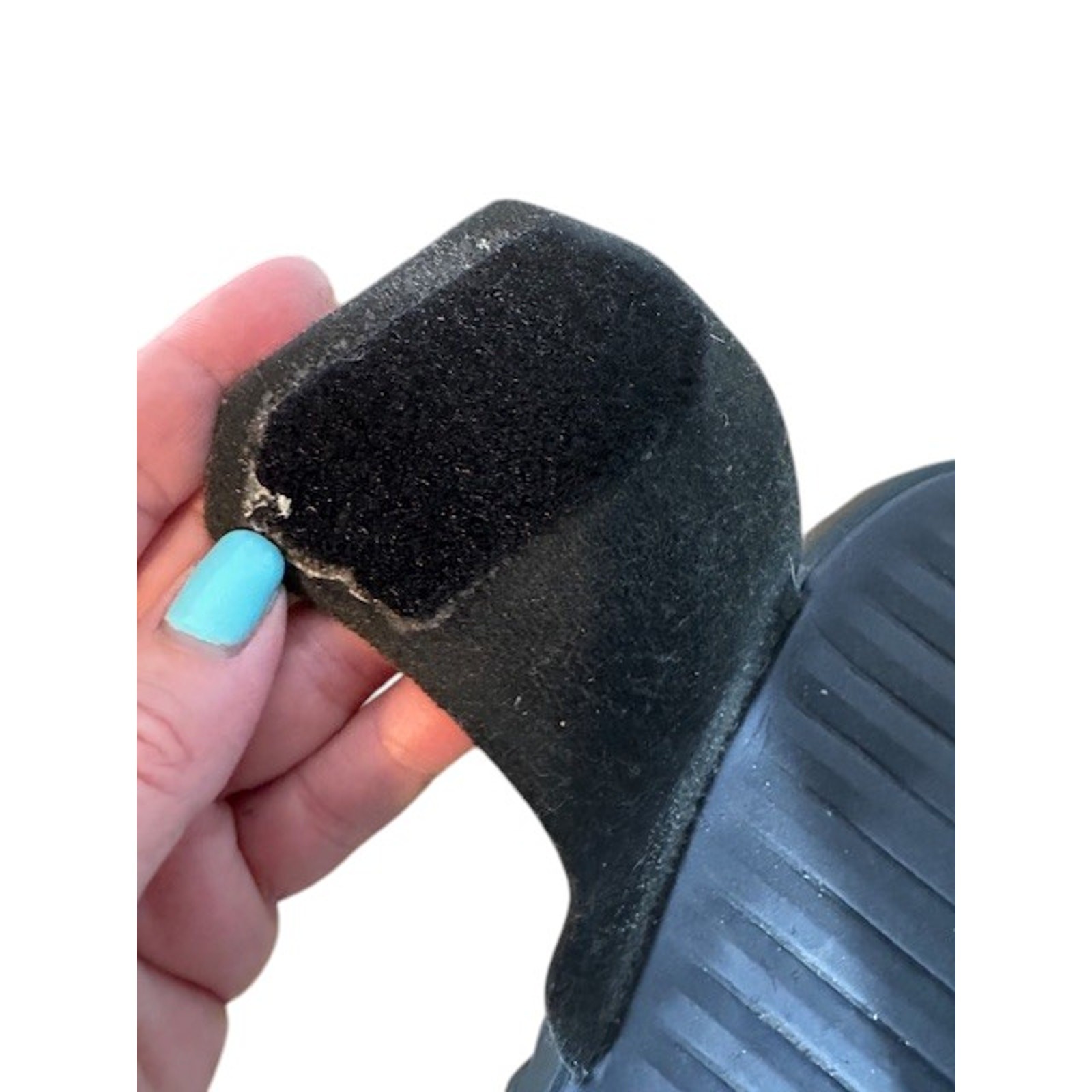 Bass Black Slip on Adjustable Front Summer Slides Men Sz 9