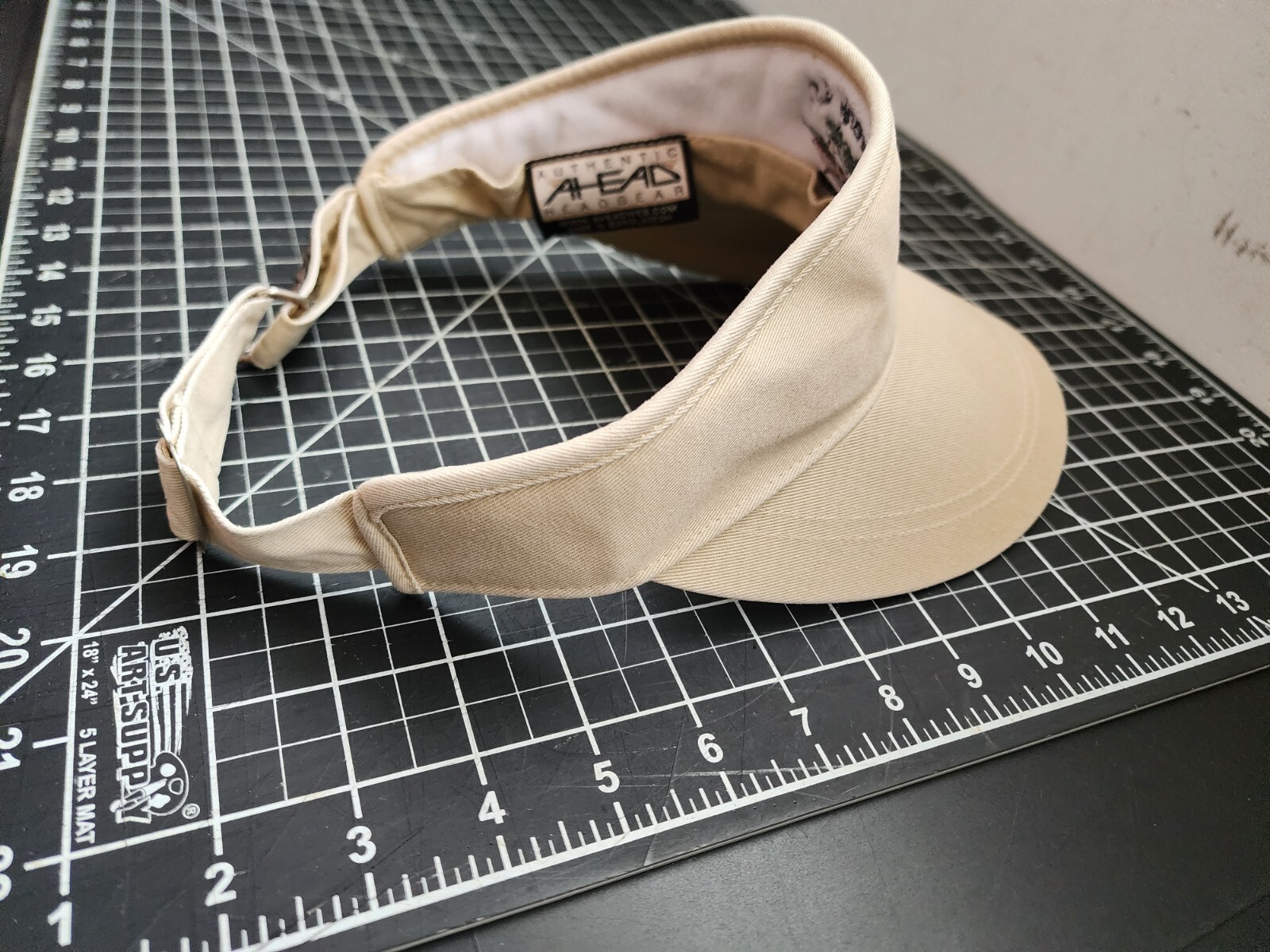 Waiehu Golf Course Maui Hawaii VISOR Summer Beige Osfa Adjustable Strapback