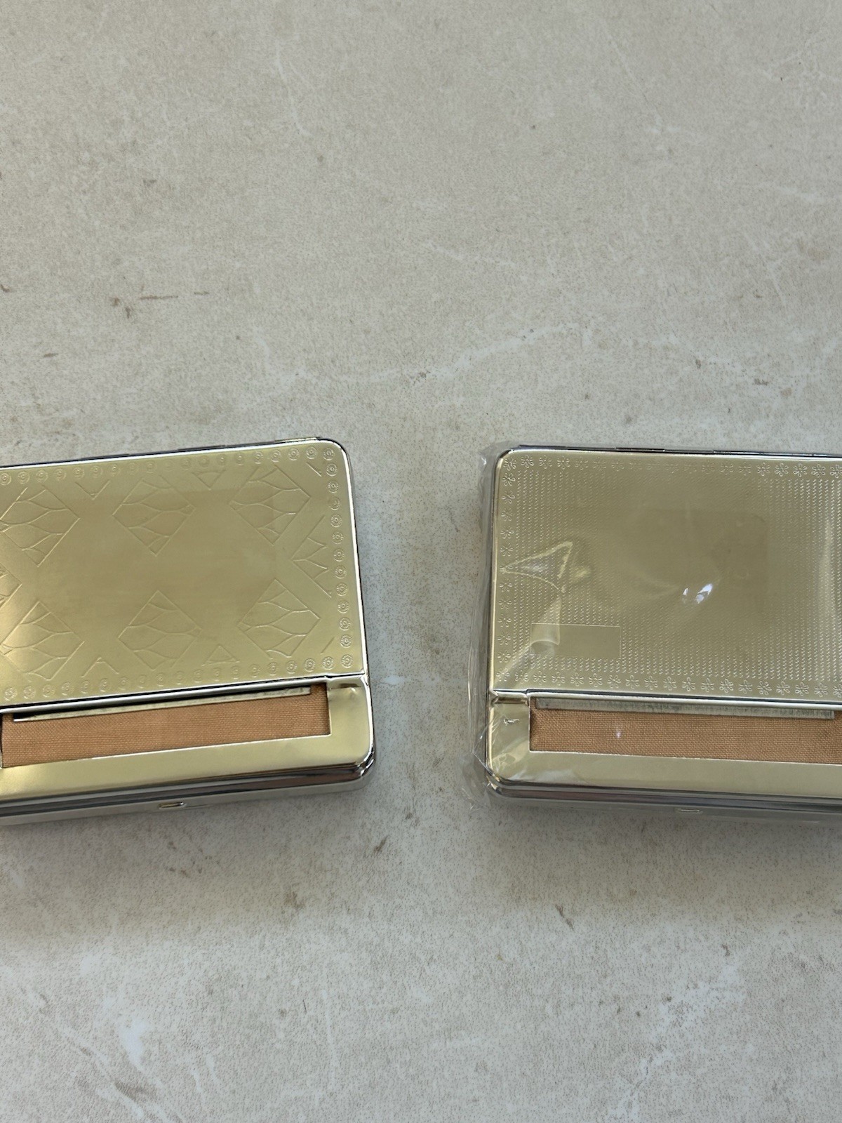 2 Chrome Automatic Tobacco Rolling Box 2 Different Designs