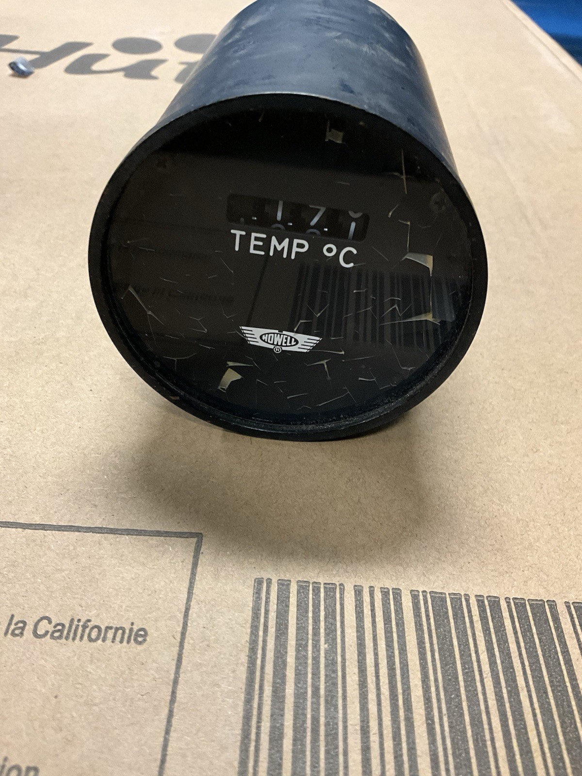 VINTAGE AIRCRAFT HOWELL TEMP INDICATOR 187R-111 MAN CAVE MEMORABILIA