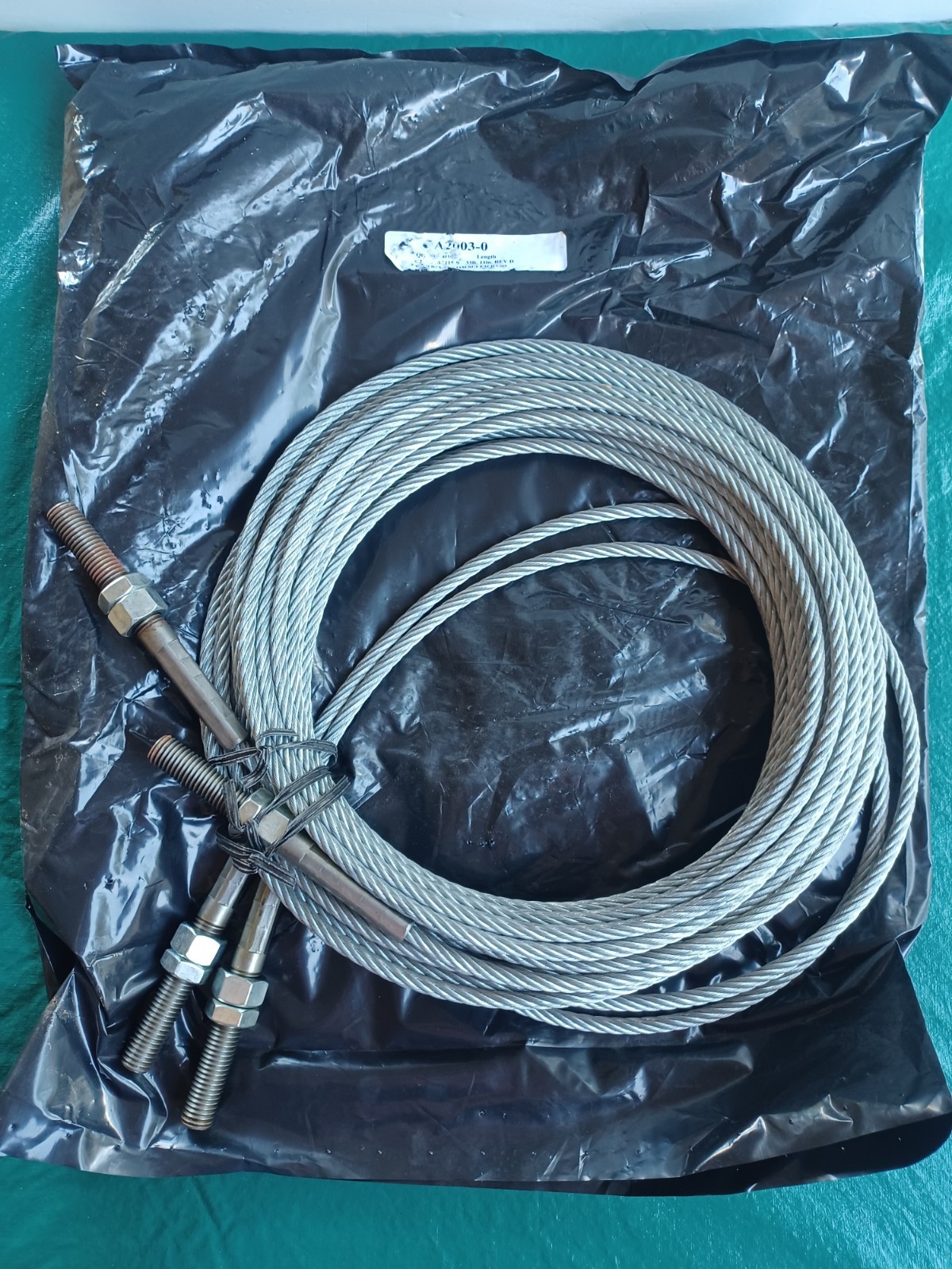 Challenger A2003-0/ 2ea A2115-0 EQ Cables For Standard Height CL10 Lifts NOS '06