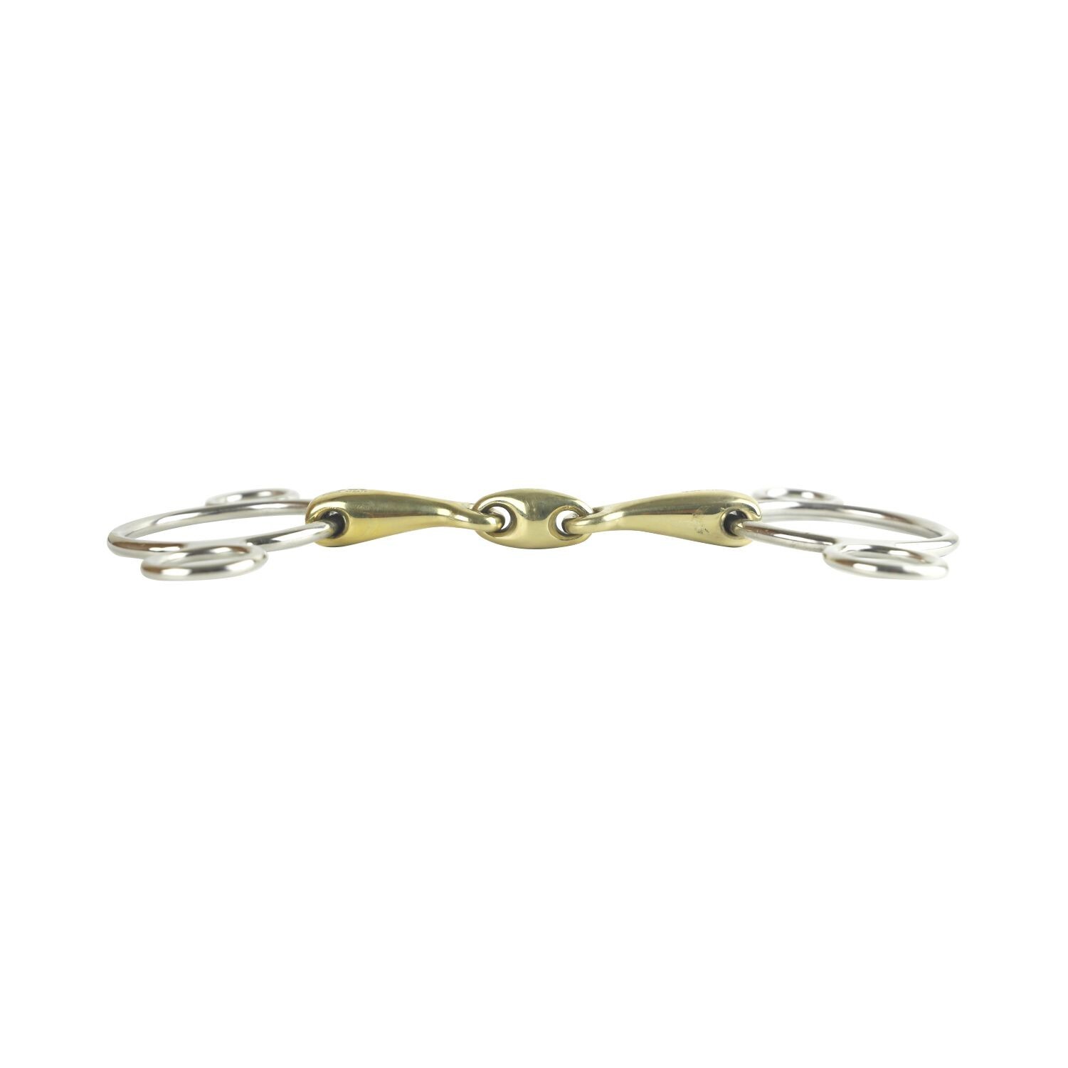 AK 3-Ring Gag with Double Jointed German Silver Horse Riding Bits